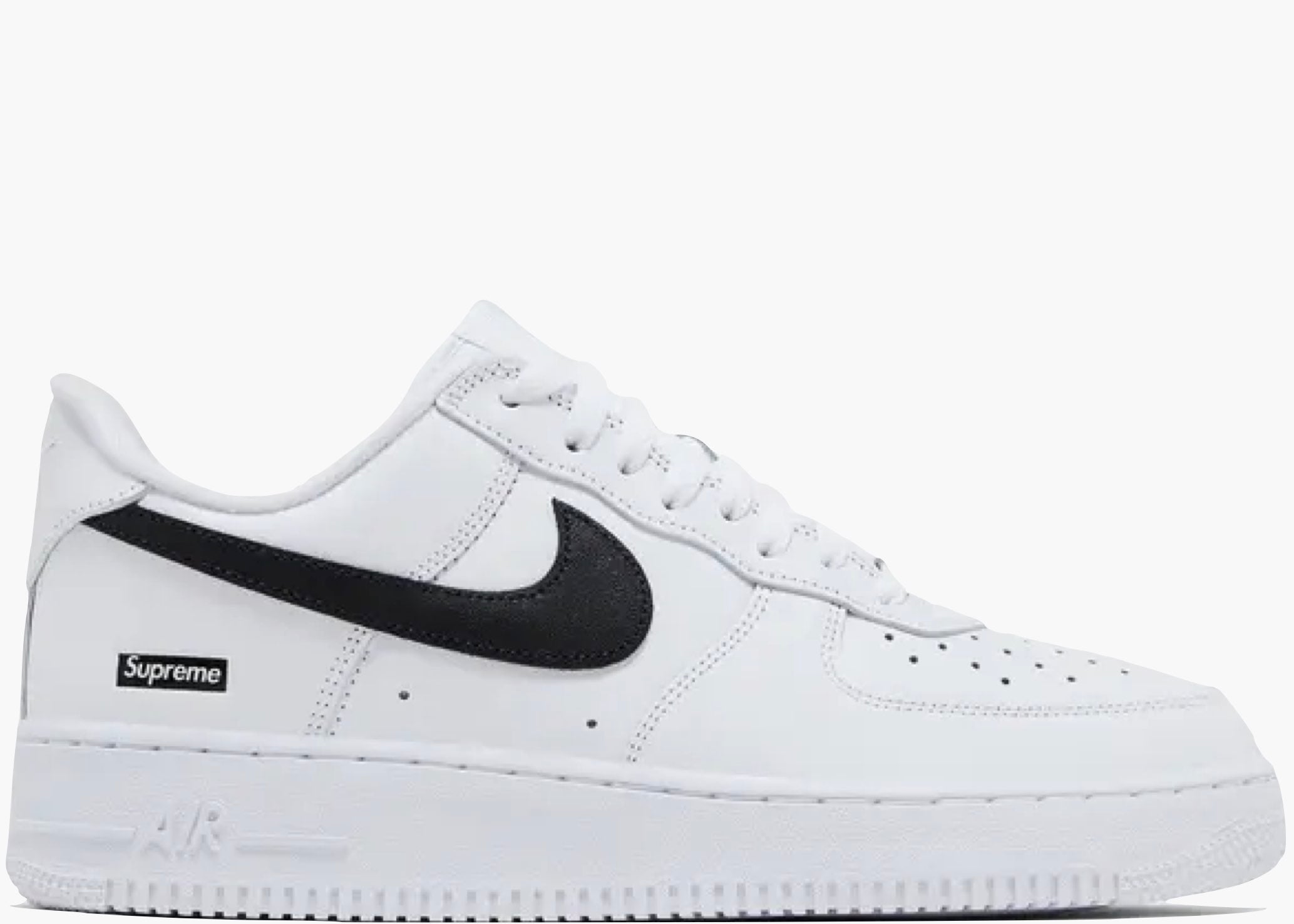 Nike Air Force 1 Low Supreme White Black CU9225-102 Hype Clothinga Limited Edition
