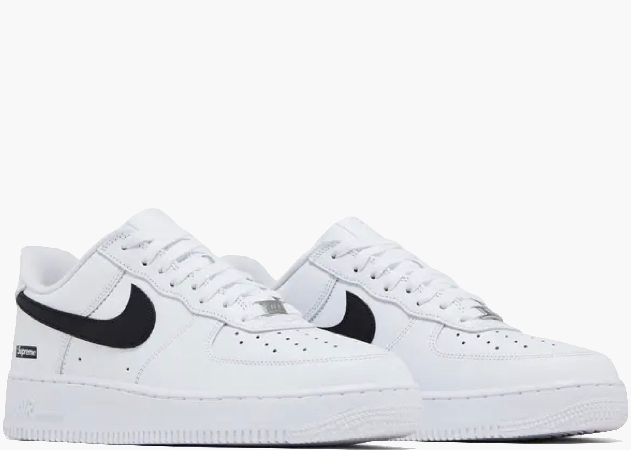 Nike Air Force 1 Low Supreme White Black CU9225-102 Hype Clothinga Limited Edition
