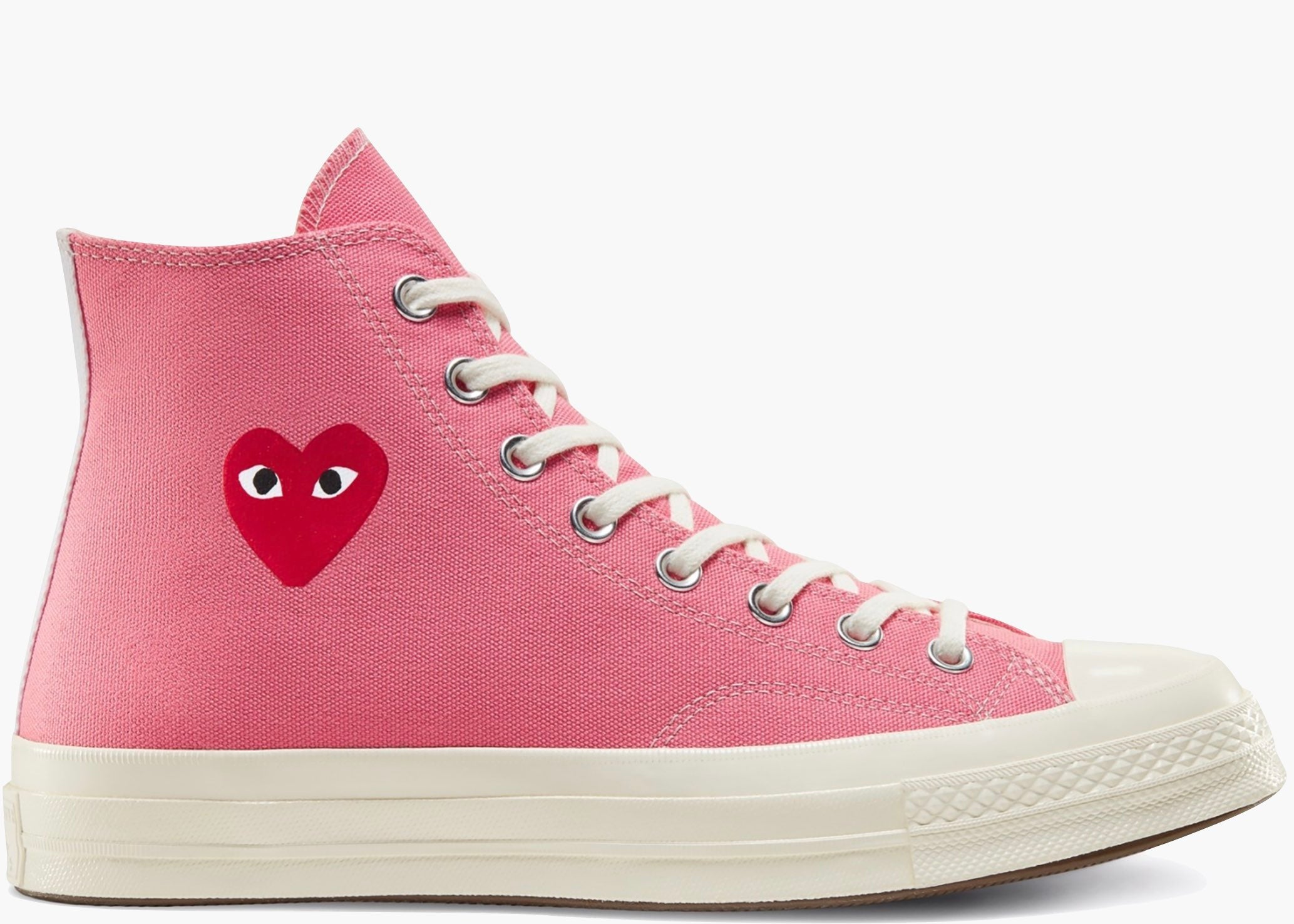 Converse Chuck Taylor All-Star 70s Hi Comme des Garcons Play Bright Pink. Hype Clothinga
