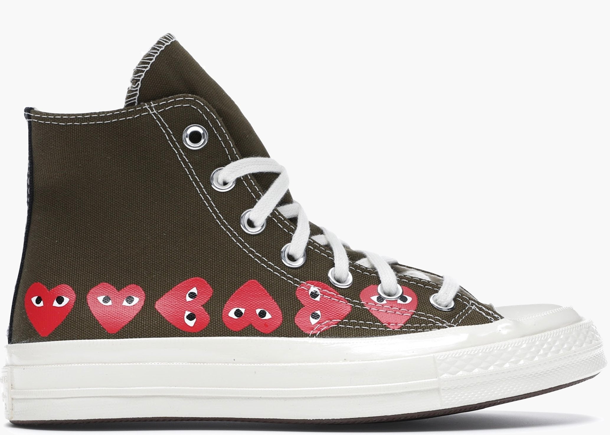 Converse Chuck Taylor All-Star 70s Hi Comme des Garcons Play Multi-Heart Green