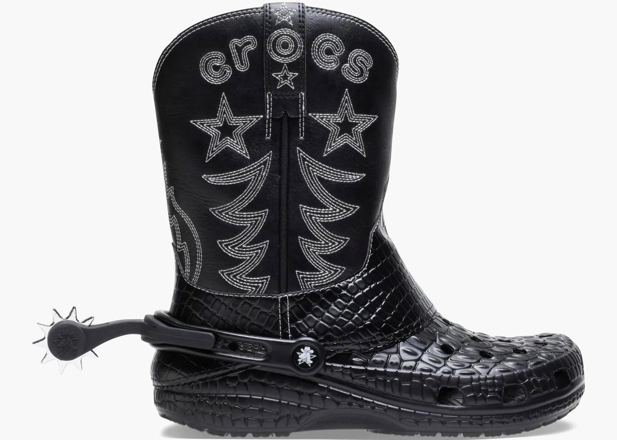 Crocs Classic Cowboy Boot Black 208695-001 Hype Clothinga Limited Edition