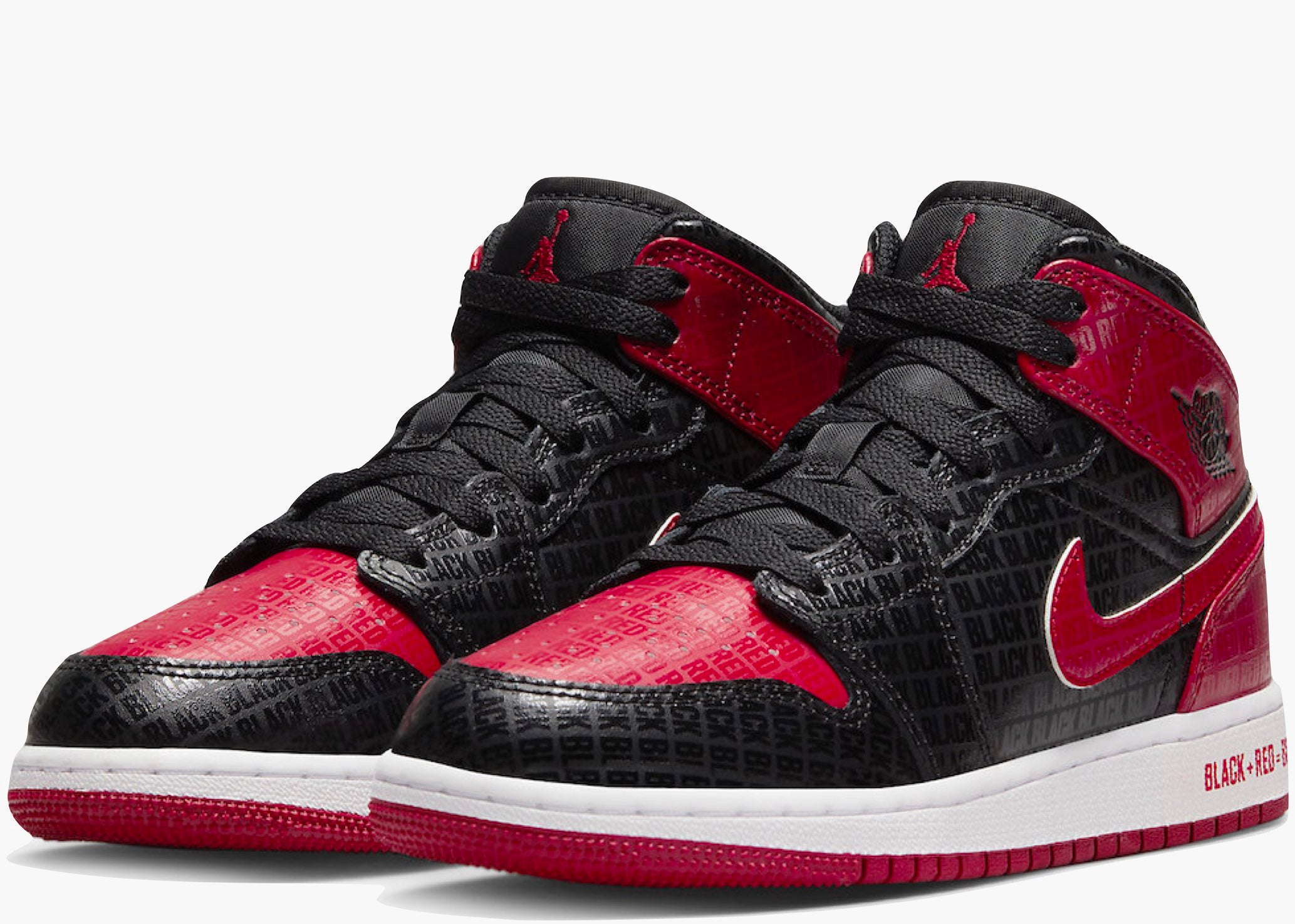 Jordan 1 Mid Bred Text (GS) 
DM9650-001 Hype Clothinga Limited Edition