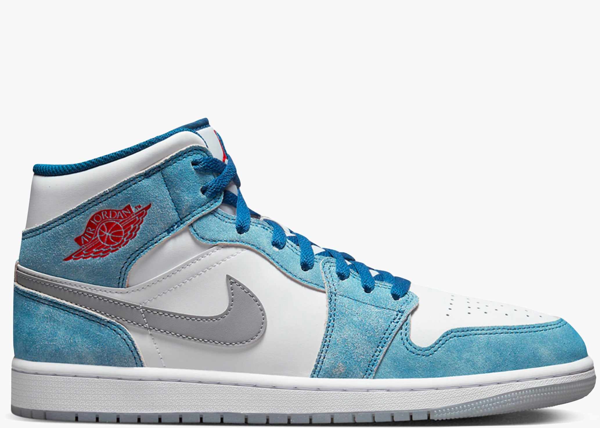  Jordan 1 Mid French Blue Fire Red  DN3706-401 Hype Clothinga Limited Edition
