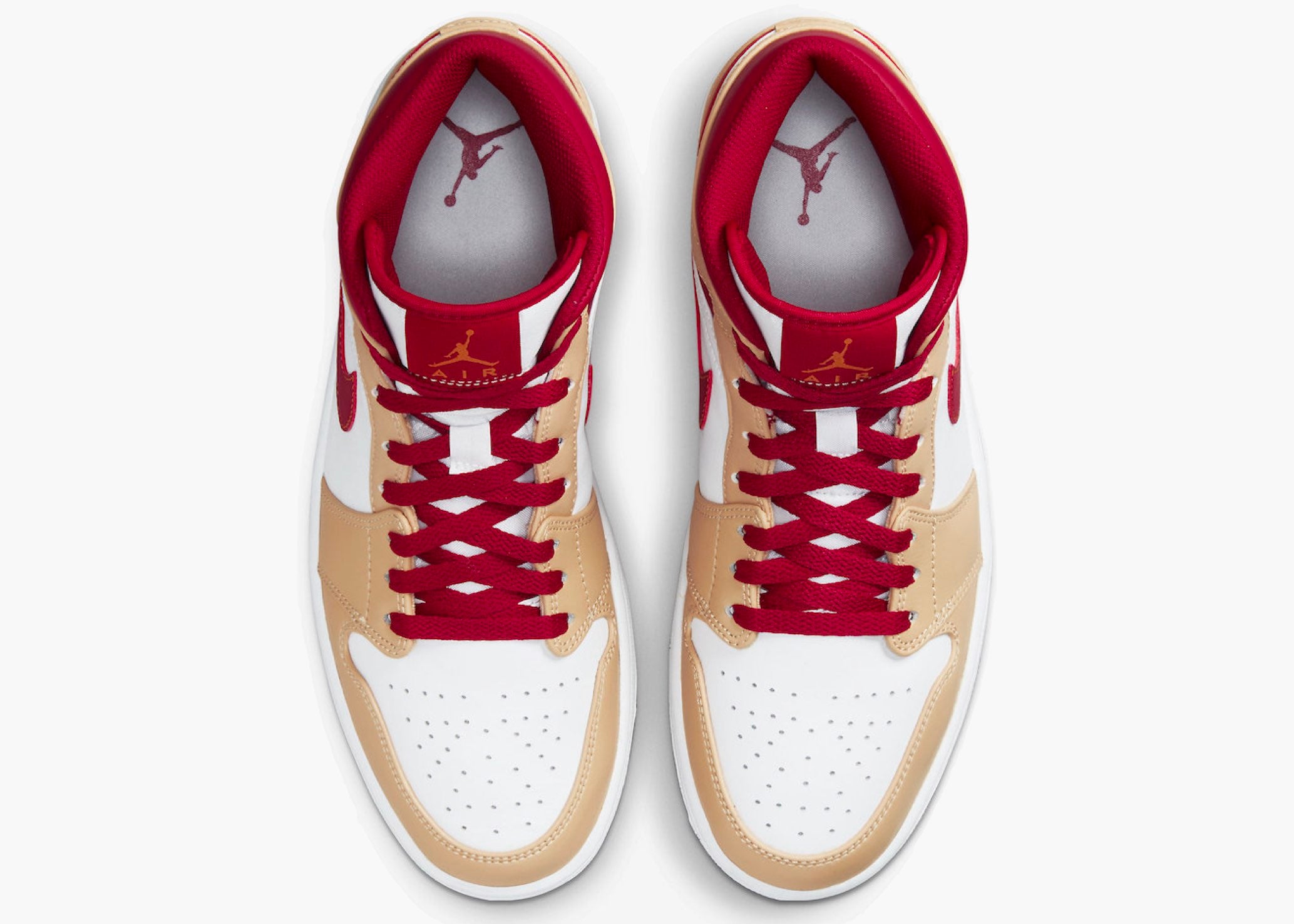 Jordan 1 Mid Light Curry Cardinal Hype Clothinga Limited Edition
