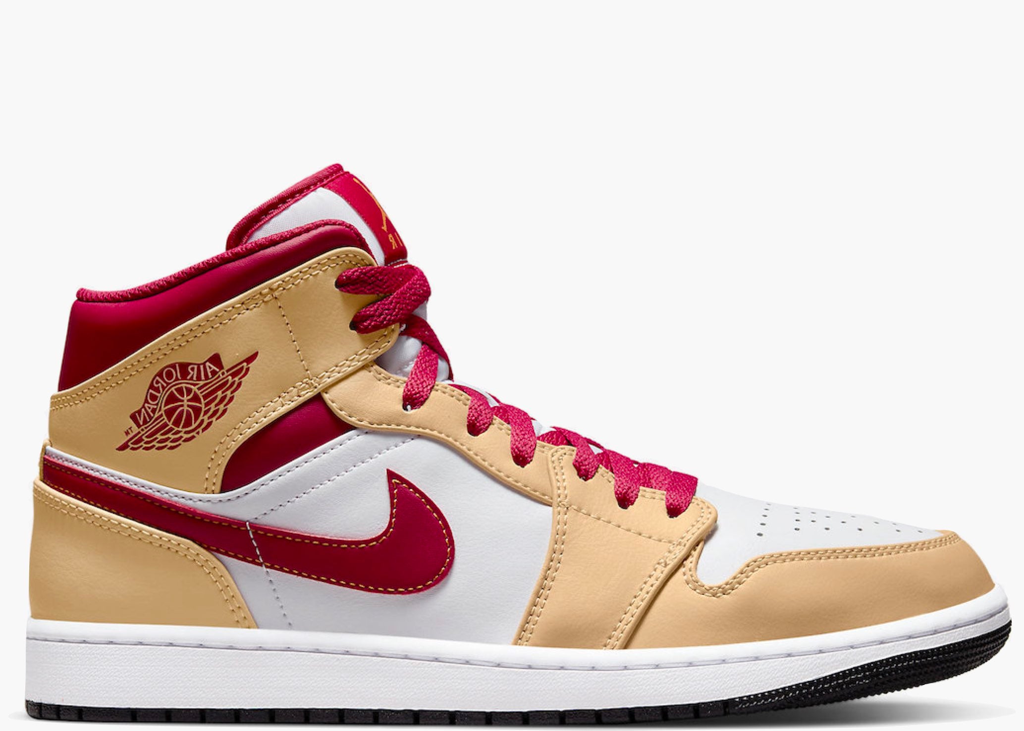 Jordan 1 Mid Light Curry Cardinal Hype Clothinga Limited Edition