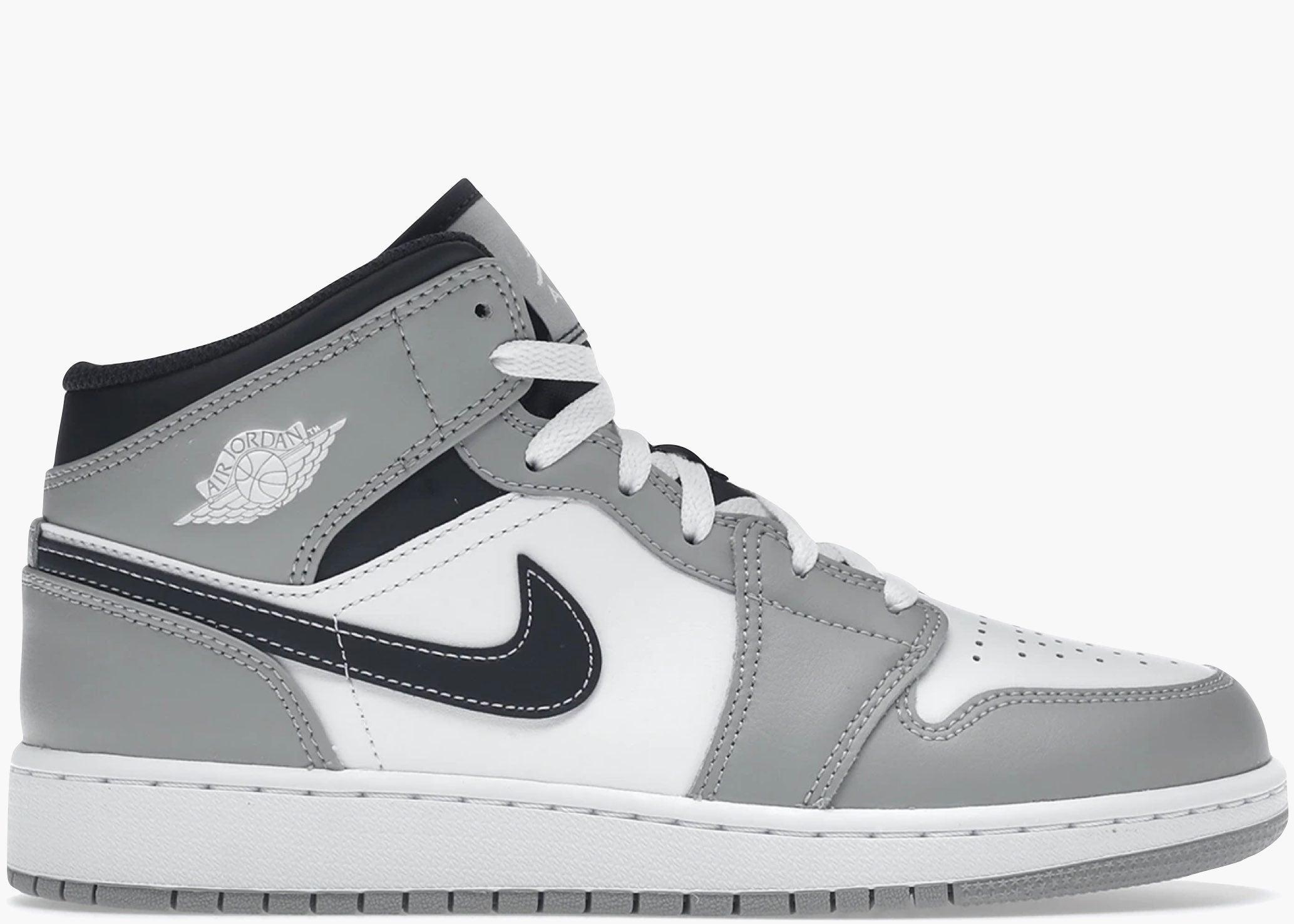 Jordan 1 Mid Light Smoke Grey (GS) Hype clothinga Limited Edition