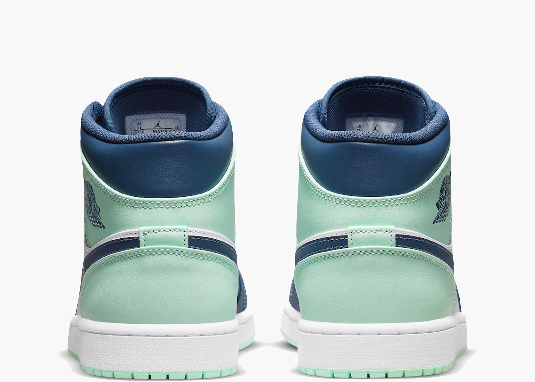Jordan 1 Mid Mystic Navy Mint Foam Hype Clothinga Limited Edition