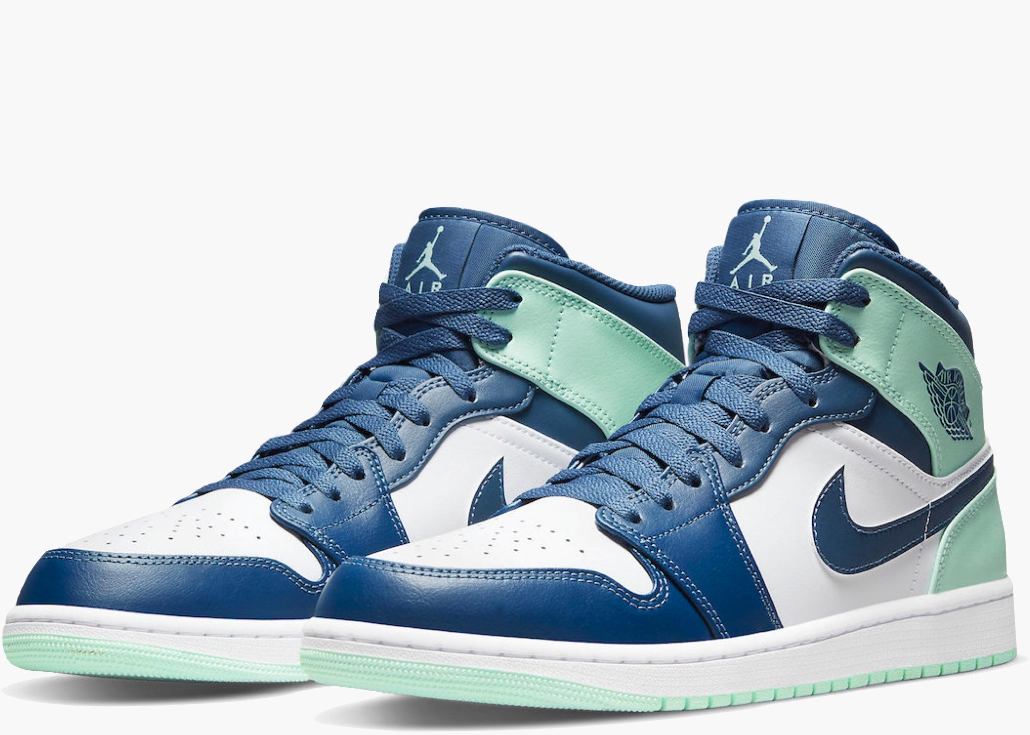 Jordan 1 Mid Mystic Navy Mint Foam Hype Clothinga Limited Edition