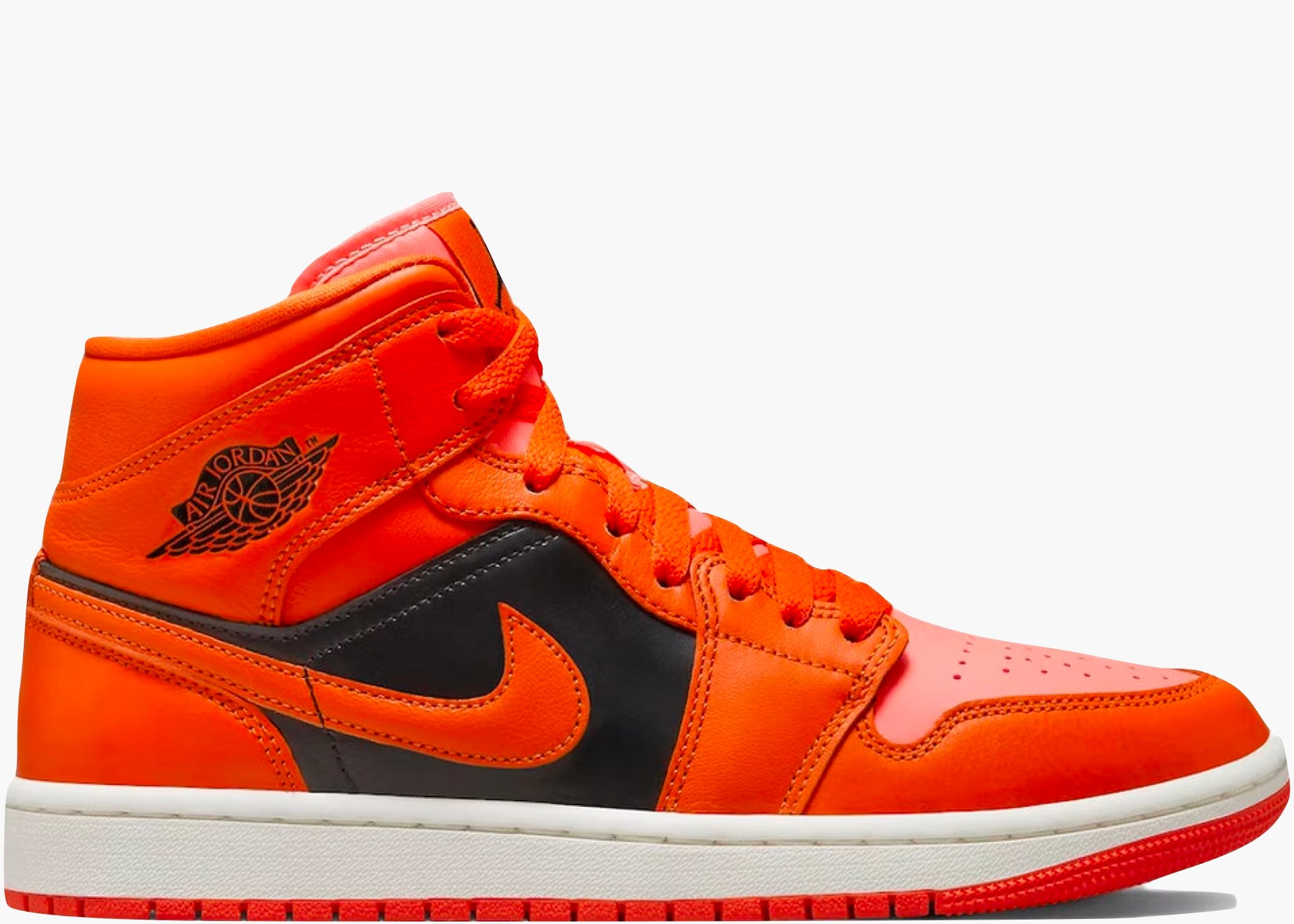 Jordan 1 Mid Orange Black Hype Clothinga Limited Edition