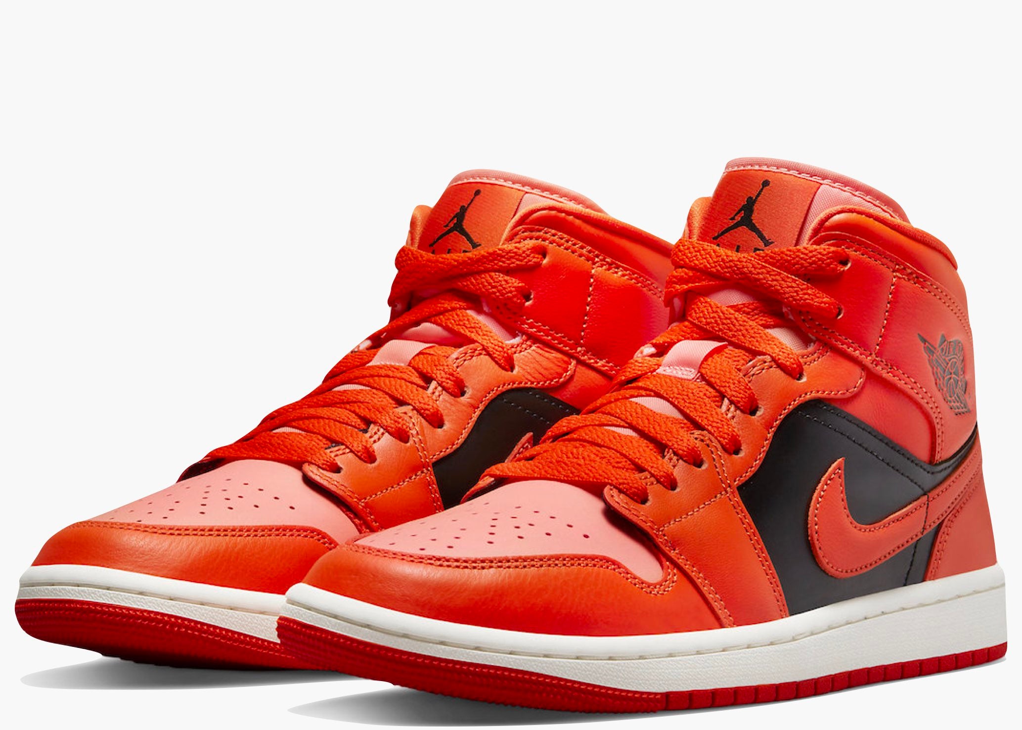 Jordan 1 Mid Orange Black Hype Clothinga Limited Edition
