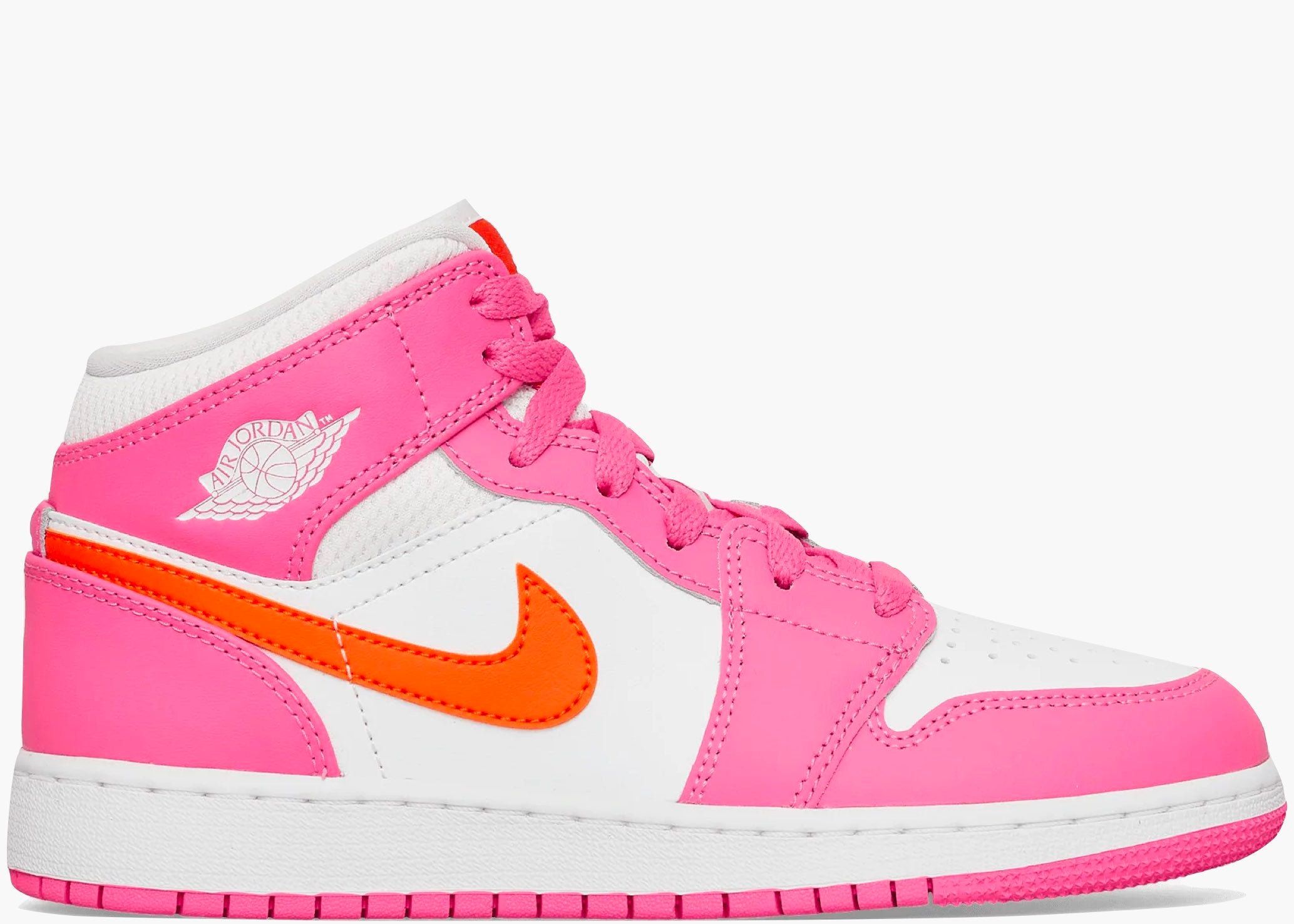  Jordan 1 Mid Pinksicle Safety Orange (GS) Hype Clothinga Limited Edition