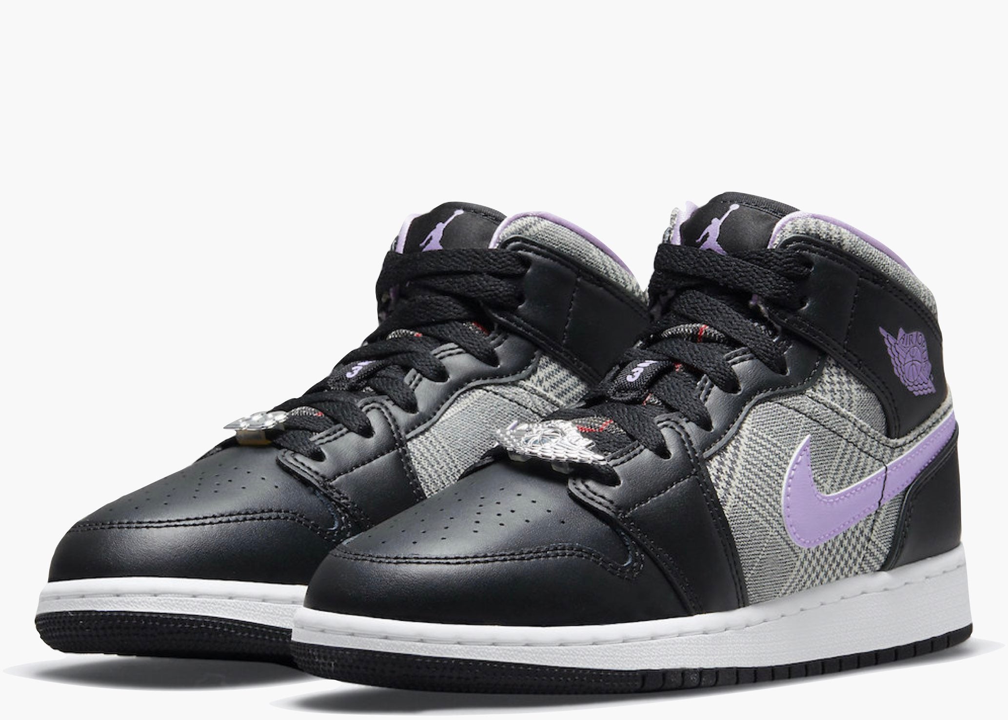 Jordan 1 Mid SE Houndstooth (GS)  DC7226-015 Hype Clothinga Limited Edition