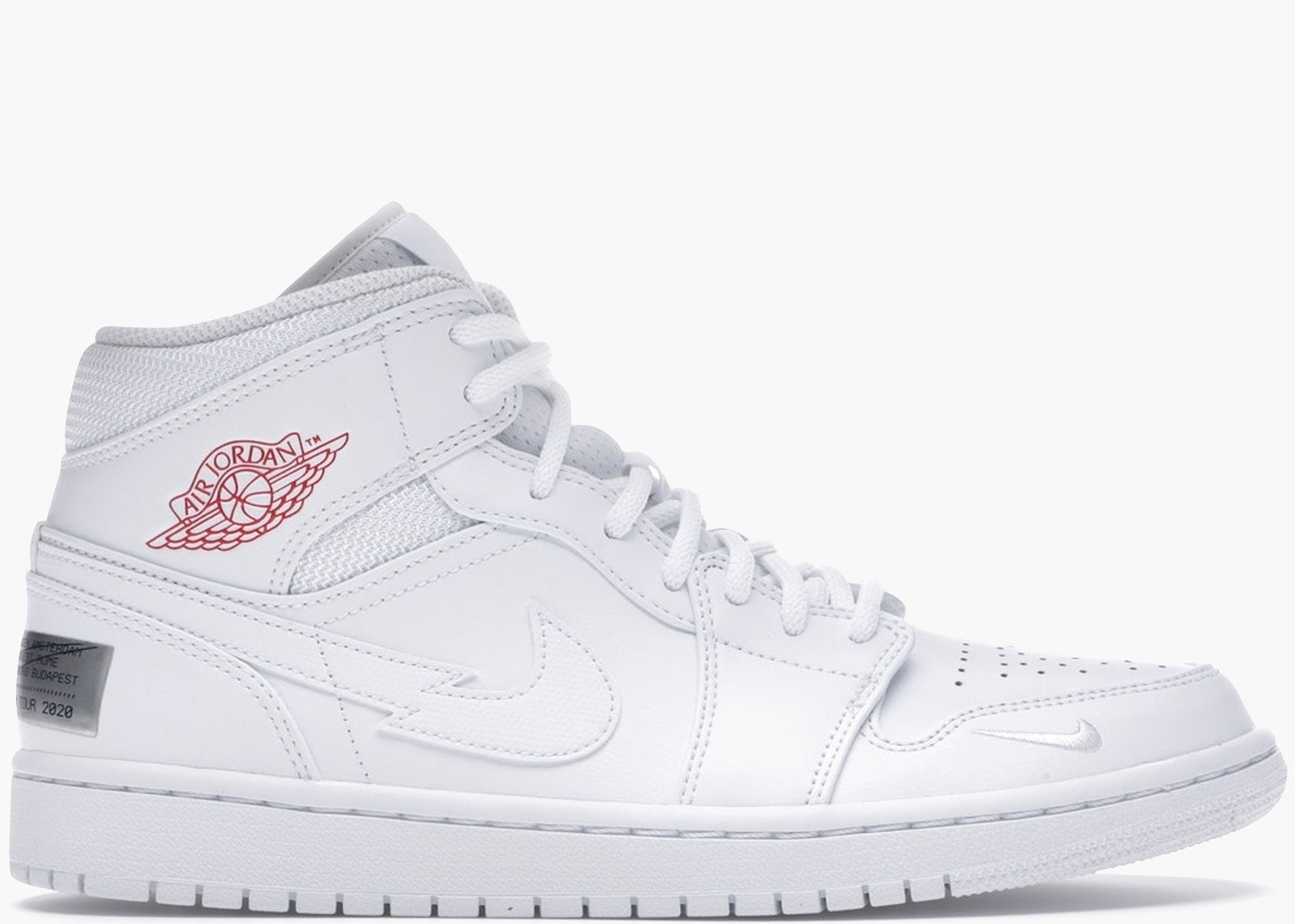 Jordan 1 Mid SE Nike Swoosh On Tour (2020) CW7589-100 Hype Clothinga Limited Edition