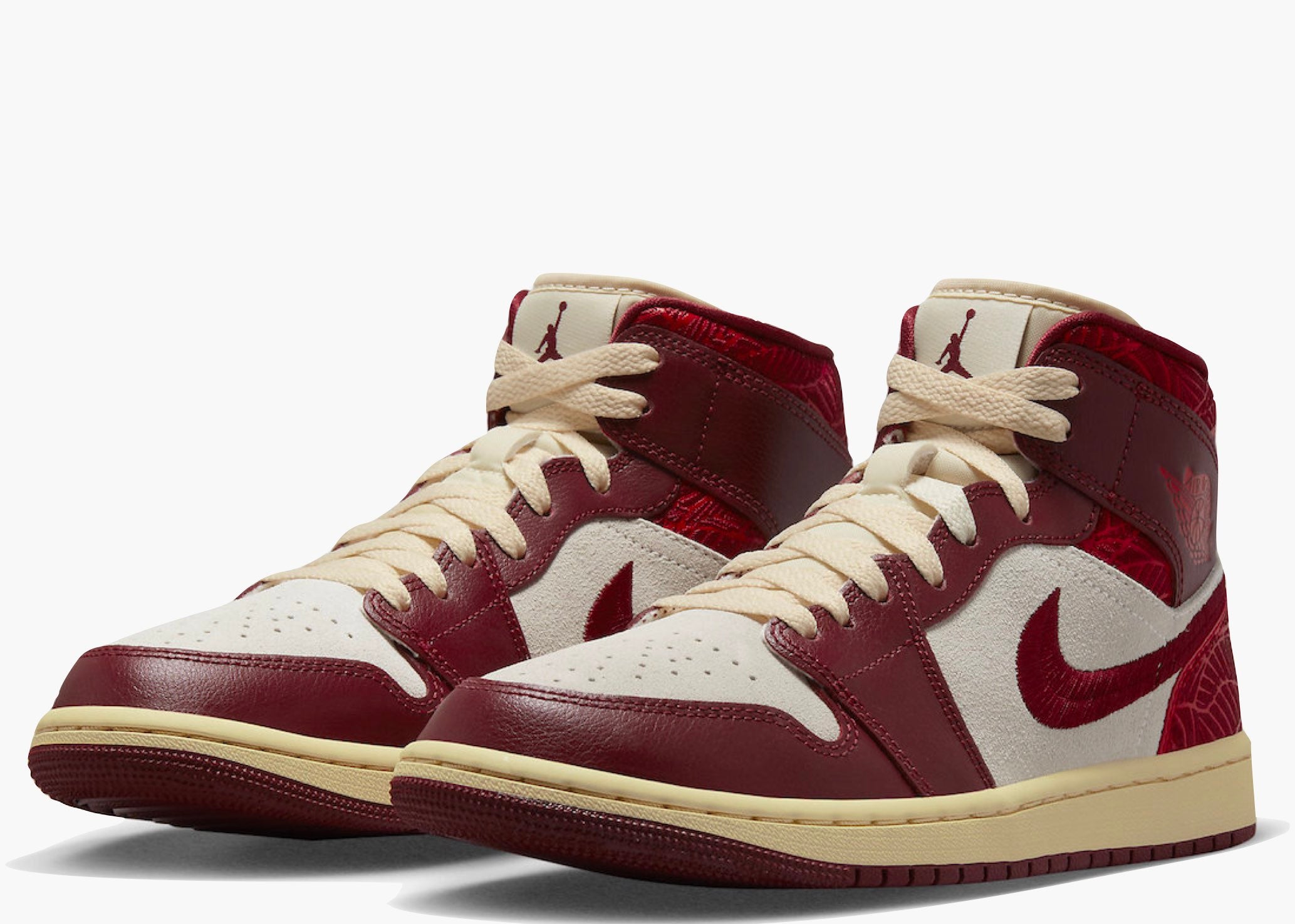 Jordan 1 Mid SE Tiki Leaf Team Red (W) Hype Clothinga Limited Edition