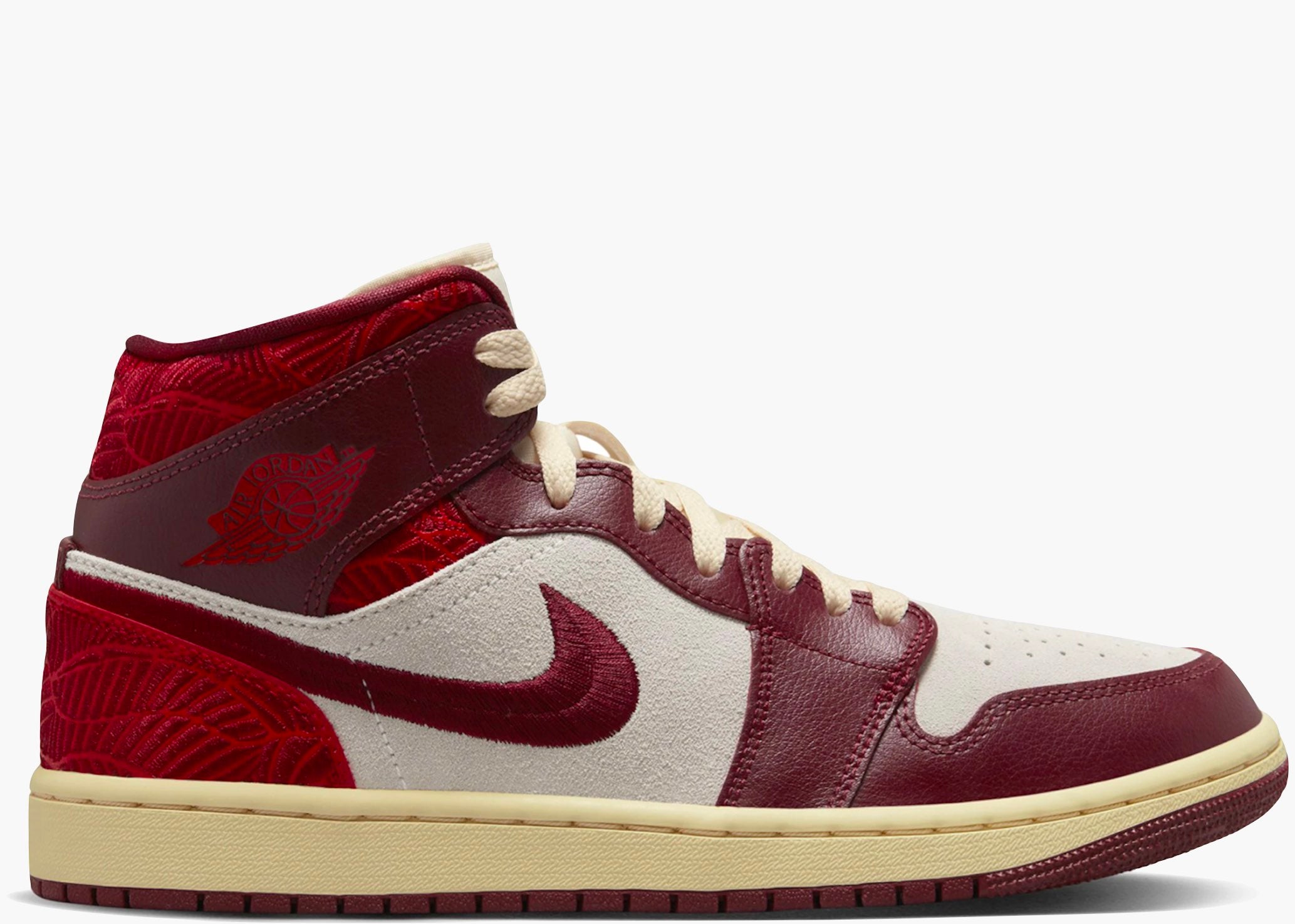 Jordan 1 Mid SE Tiki Leaf Team Red (W) Hype Clothinga Limited Edition