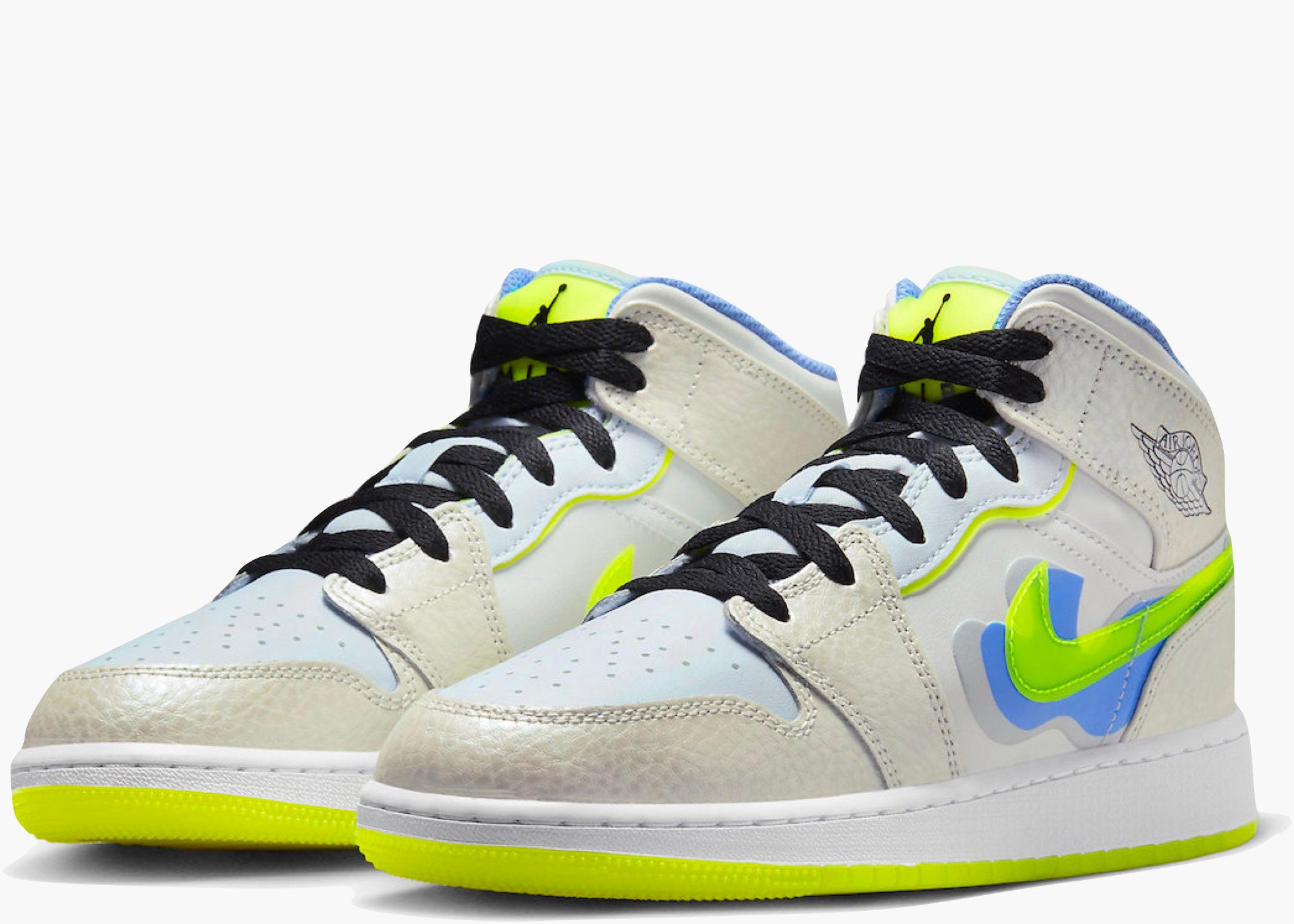 Jordan 1 Mid SE Warped Swoosh (GS)  DV1314-017 Hype Clothinga Limited Edition