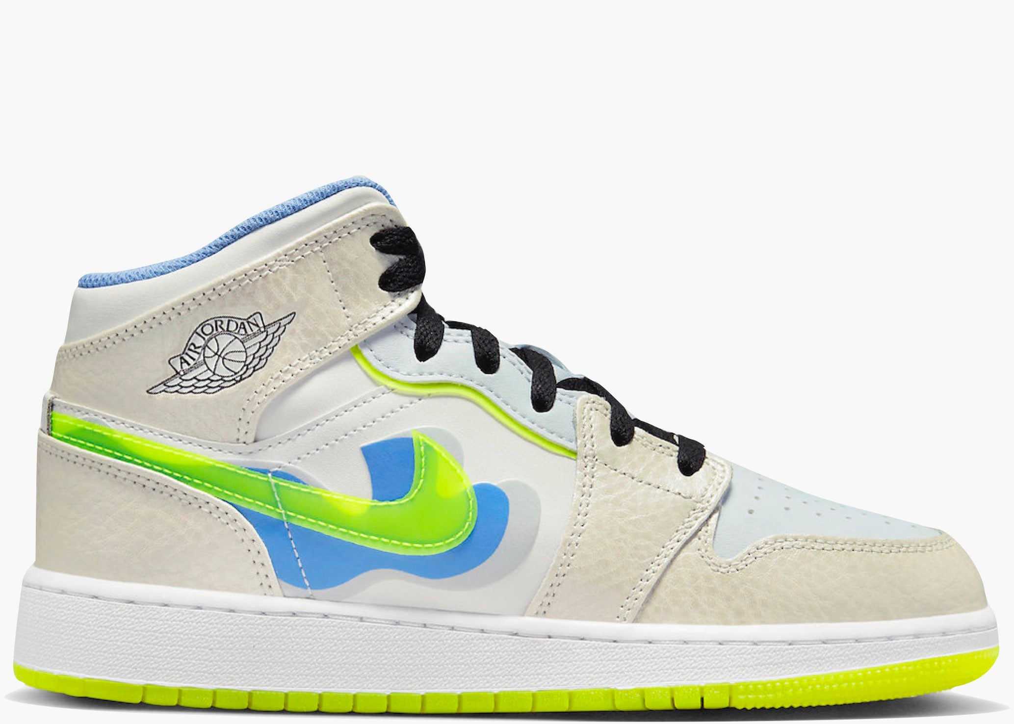 Jordan 1 Mid SE Warped Swoosh (GS)  DV1314-017 Hype Clothinga Limited Edition