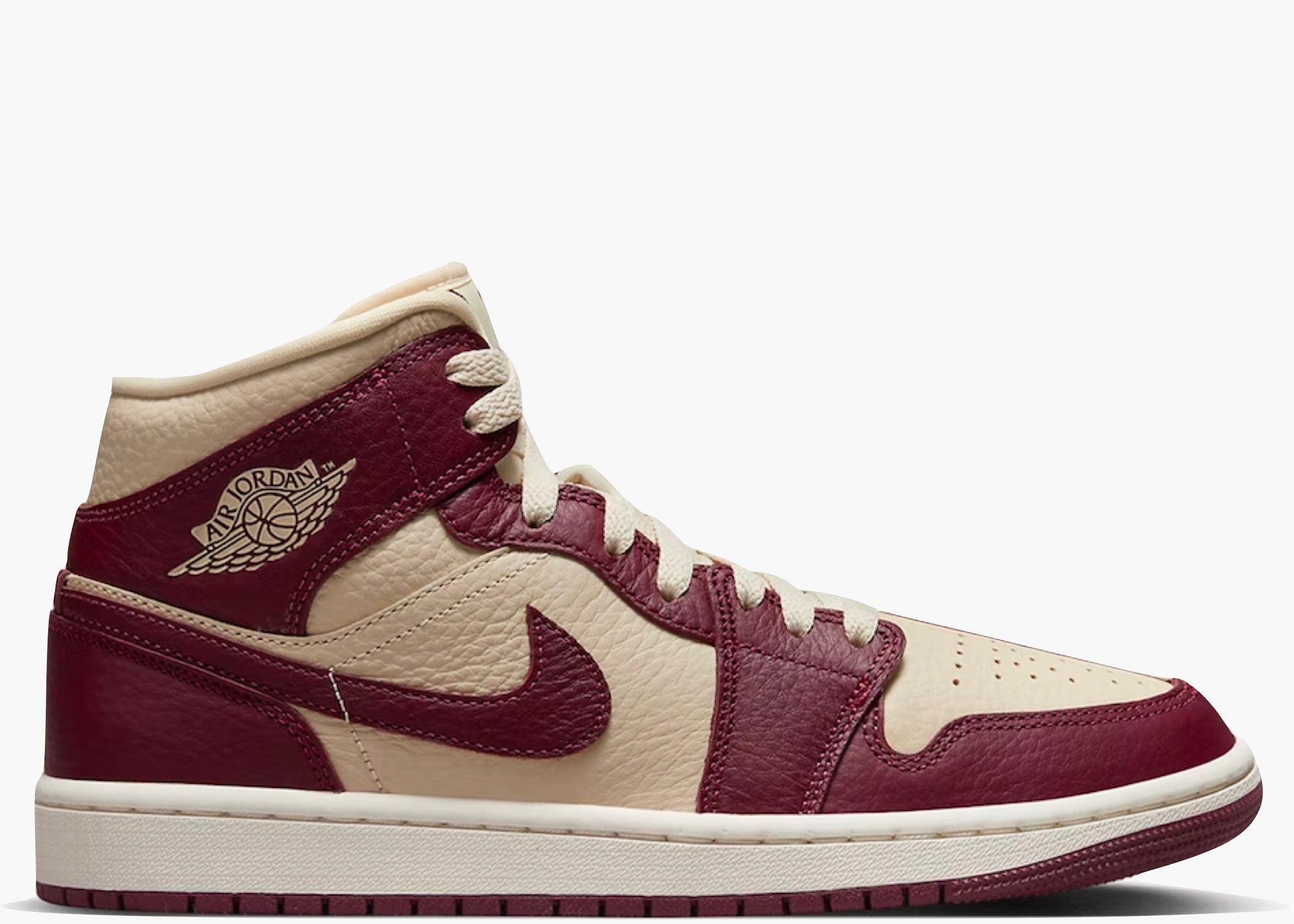 Jordan 1 Mid Split Beach Cherrywood Red (W) Hype Clothinga Limited Edition