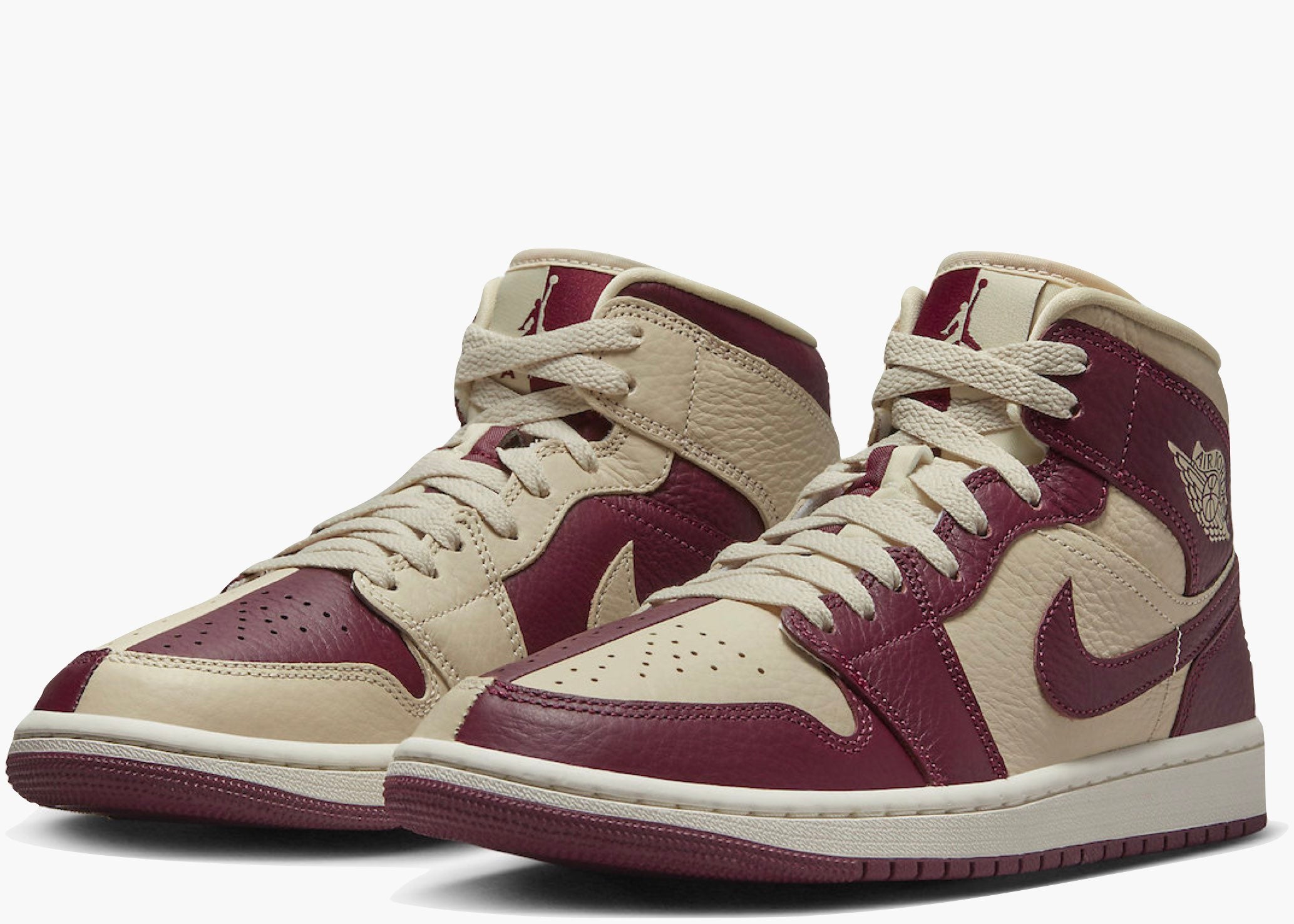 Jordan 1 Mid Split Beach Cherrywood Red (W) Hype Clothinga Limited Edition