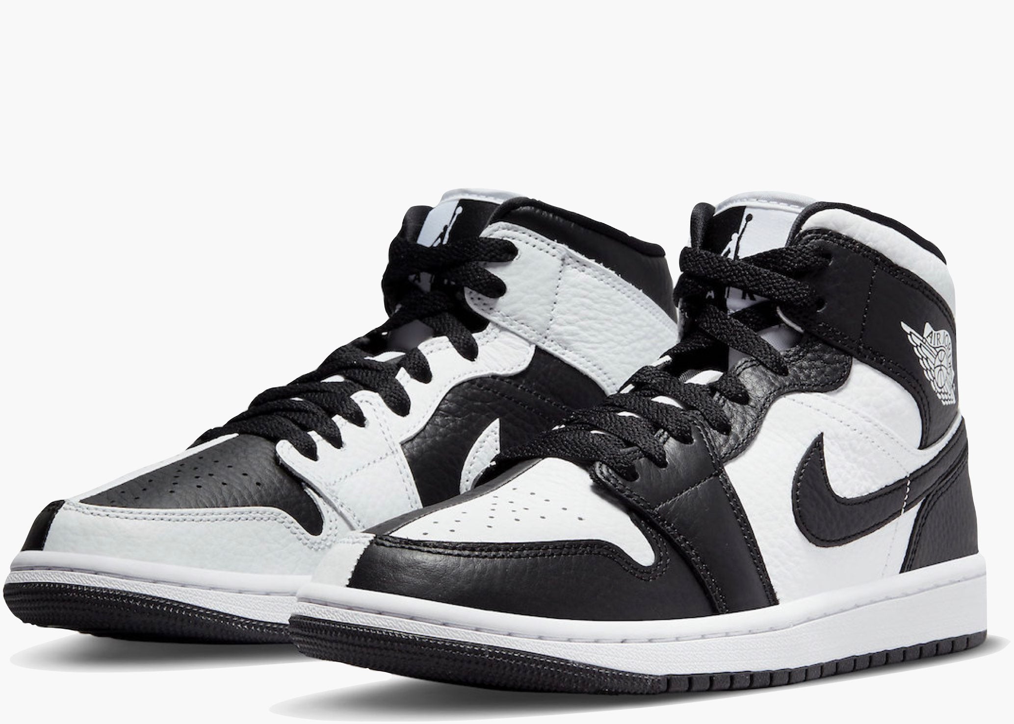 Jordan 1 Mid Split Black White (W) Hype Clothinga Limited Edition