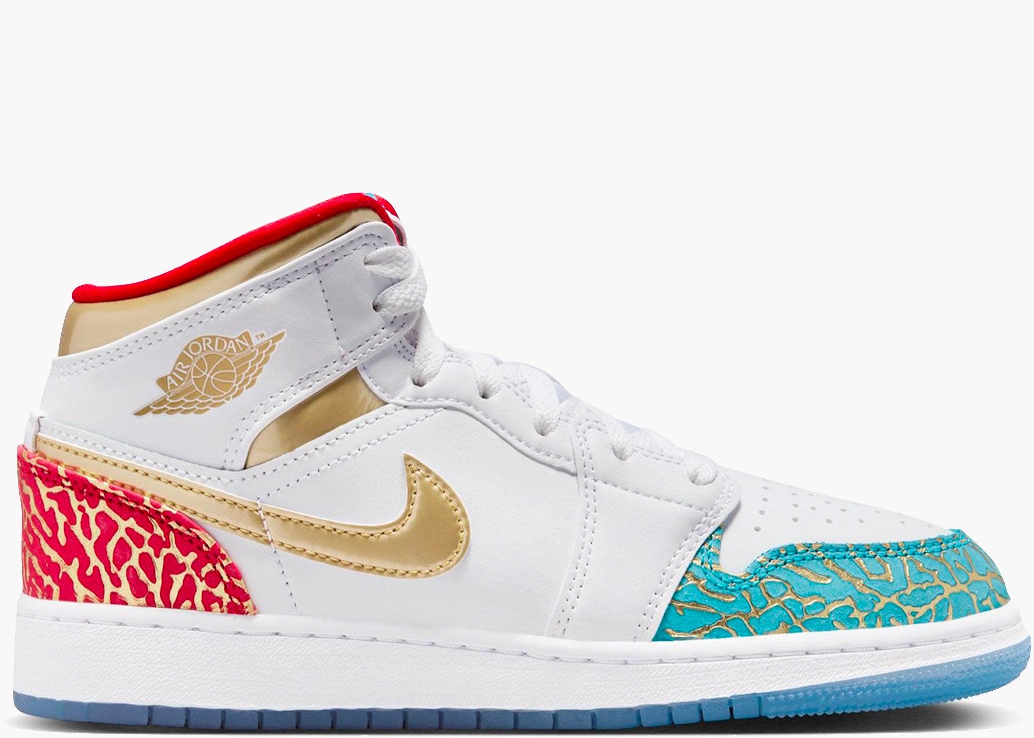 Jordan 1 Mid UNC to Chicago (GS)  FB2212-100 Hype Clothinga Limited Edition