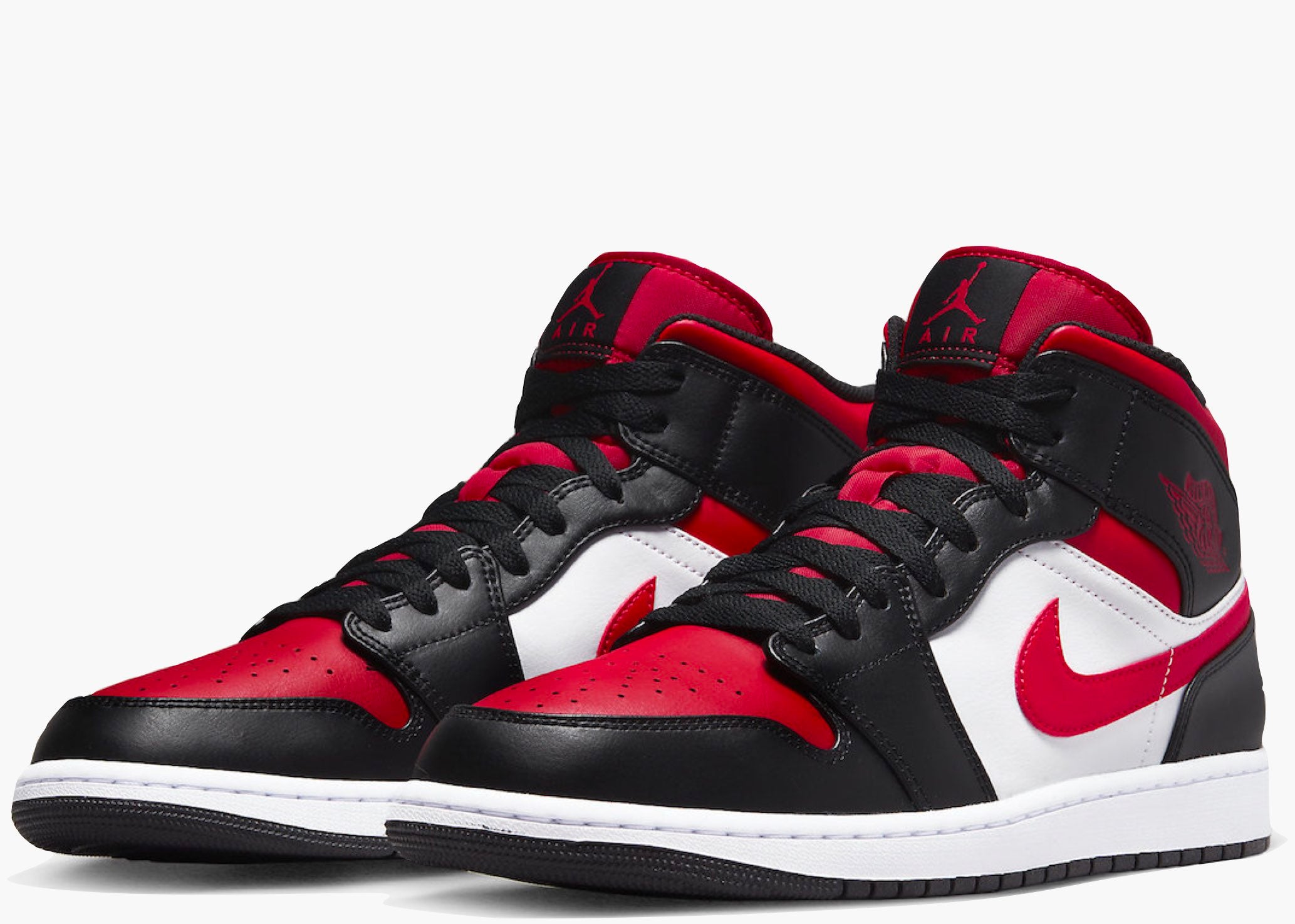 Jordan 1 Mid White Black Red (2022) Hype Clothinga Limited Edition
