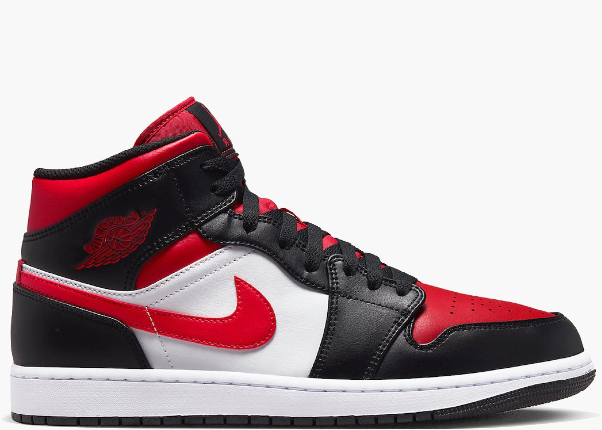 Jordan 1 Mid White Black Red (2022) Hype Clothinga Limited Edition
