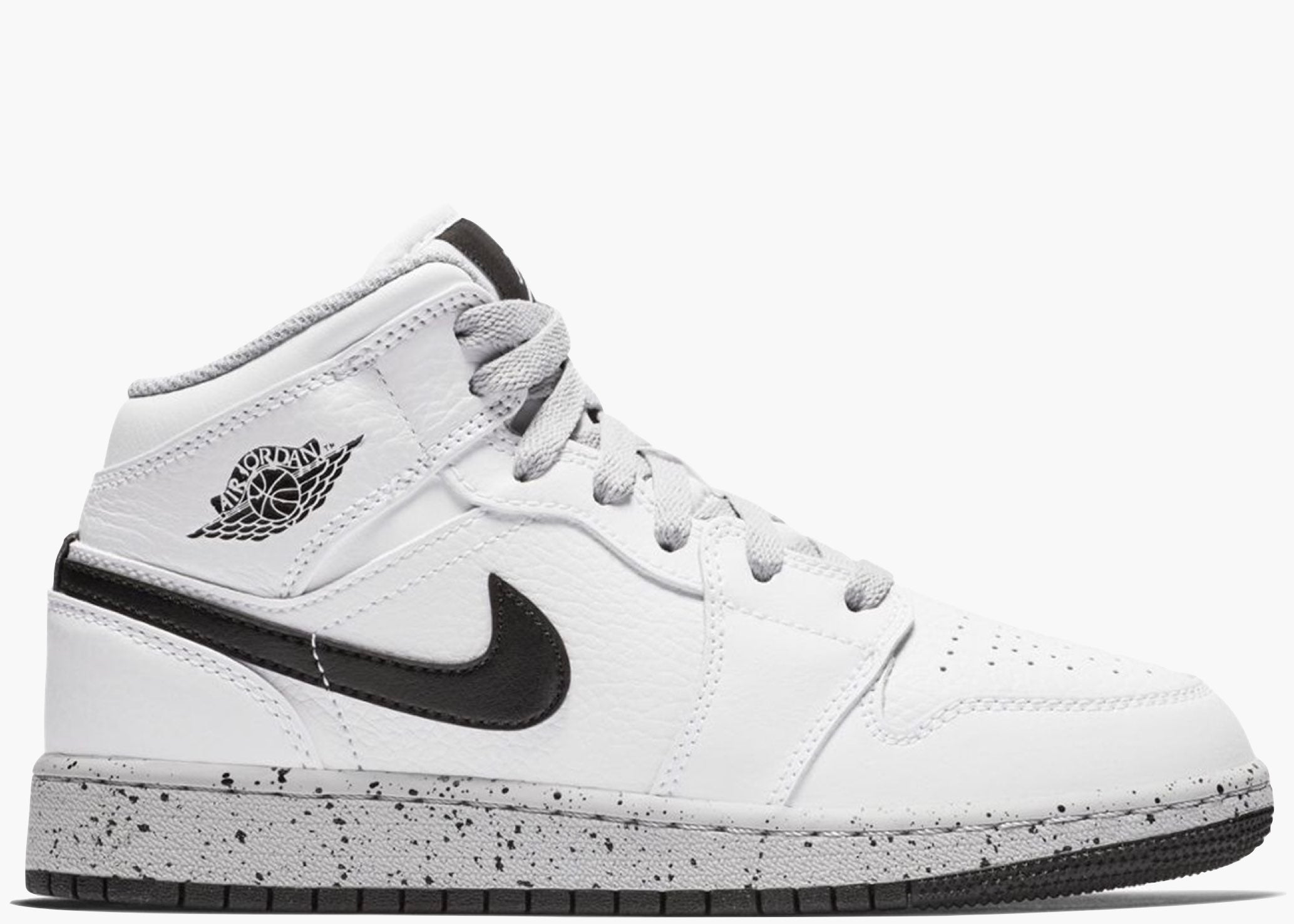 Nike Air Jordan 1 Mid White Cement (GS)  554725-115 Hype Clothinga Limited Edition