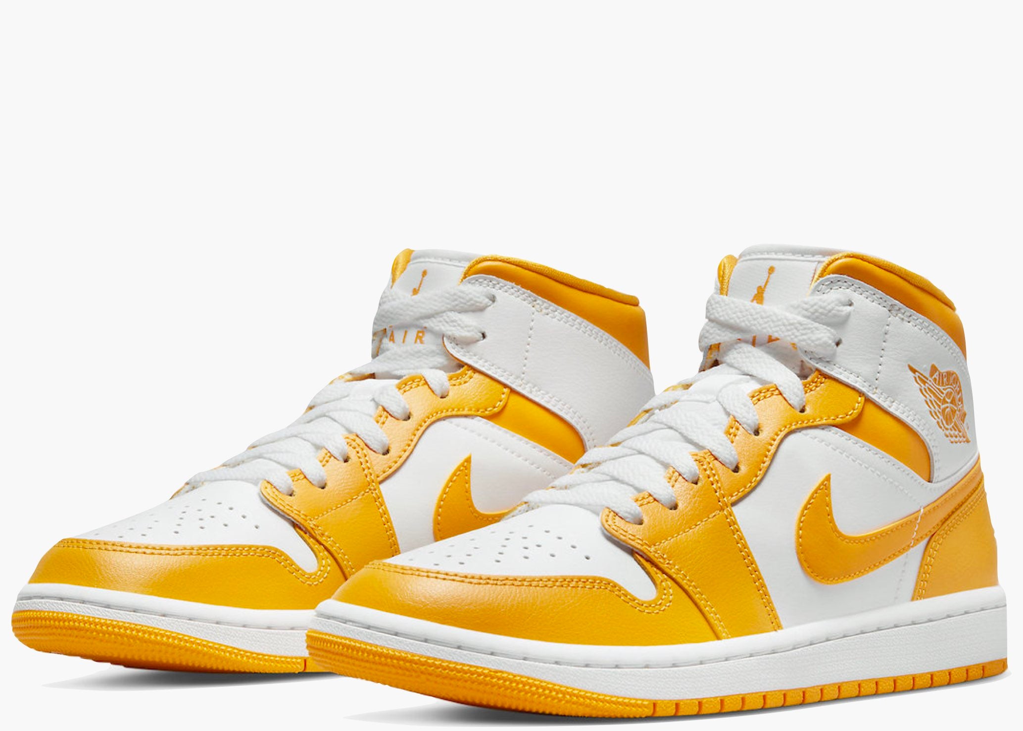 Jordan 1 Mid White Yellow (W) Hype Clothinga Limited Edition