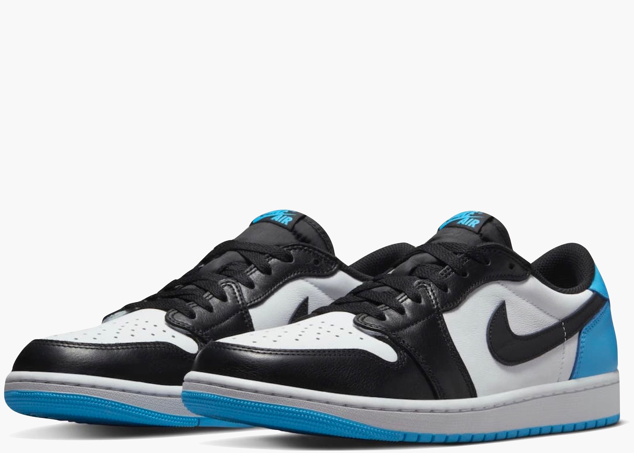 Jordan 1 Retro Low OG Black Dark Powder Blue Hype Clothinga Limited Edition