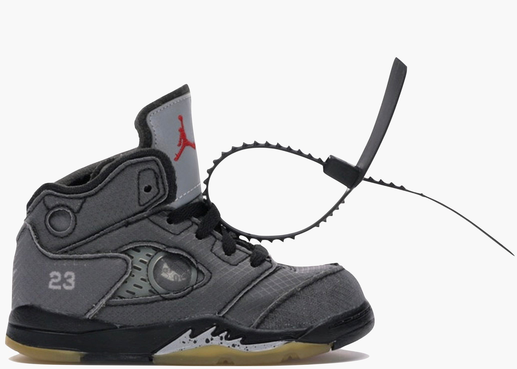 Jordan 5 Retro Off-White Black (TD) CV4828-001 Hype Clothinga