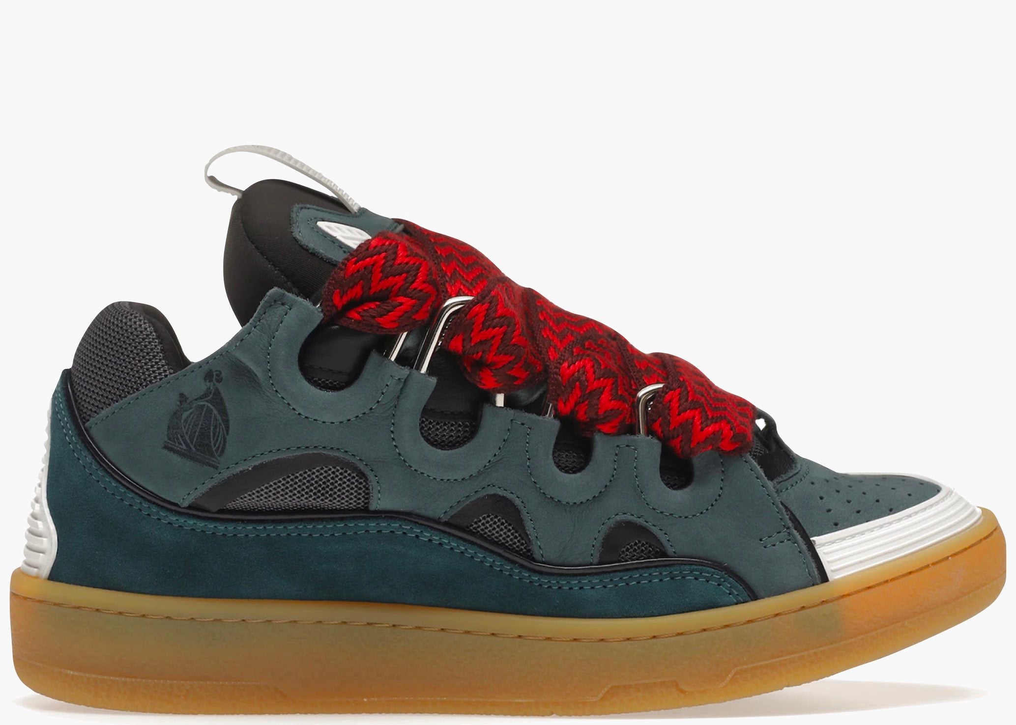 Lanvin Leather Curb Blue Grey