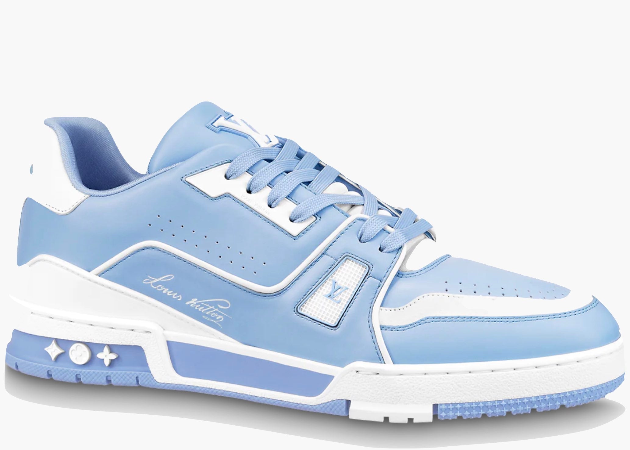 Louis Vuitton LV Trainer #54 Light Blue White 1AAHSJ Hype Clothinga Limited Edition