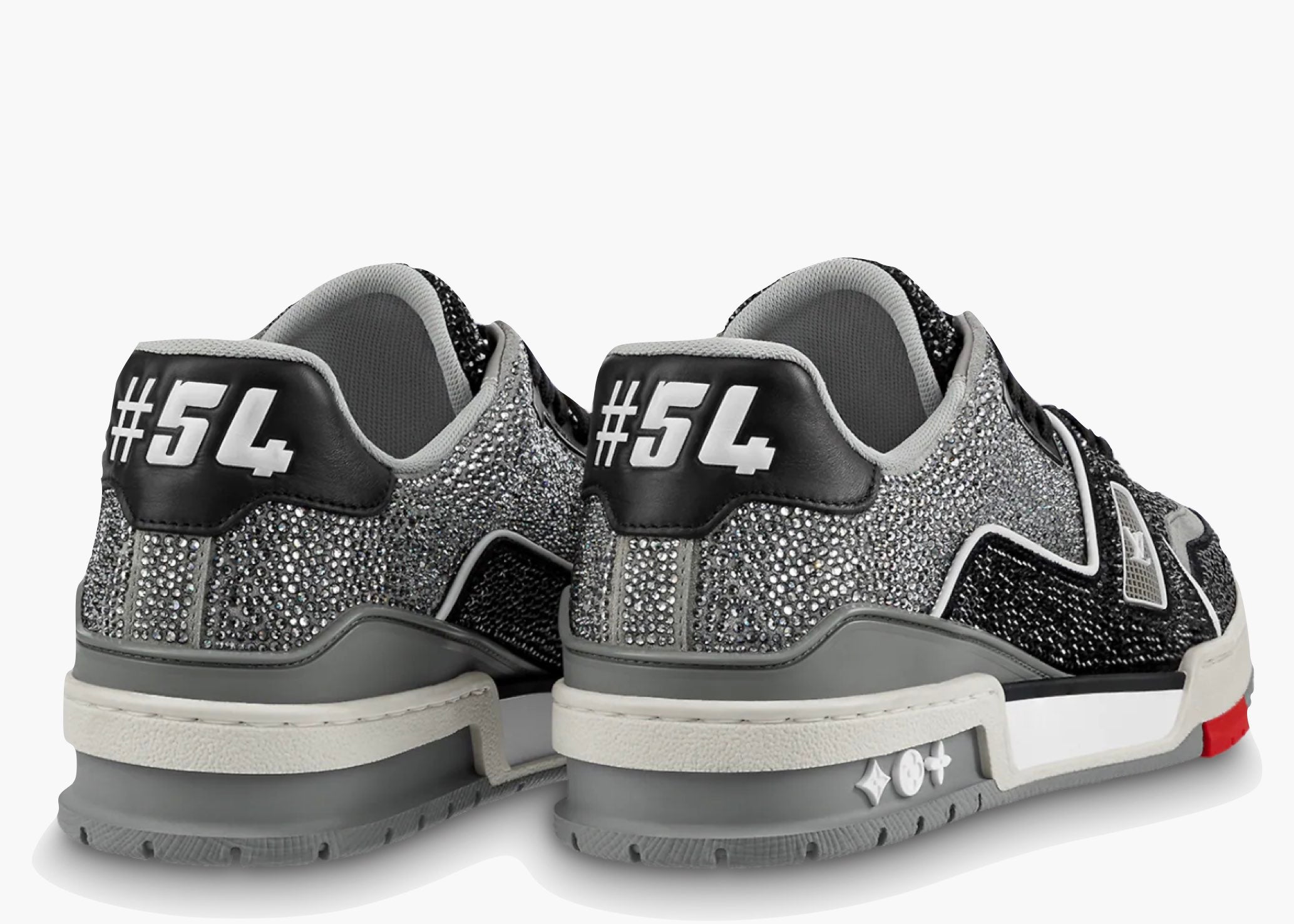 Louis Vuitton LV Trainer Black Grey Crystal 1AA6PV Hype Clothinga Limited Edition
