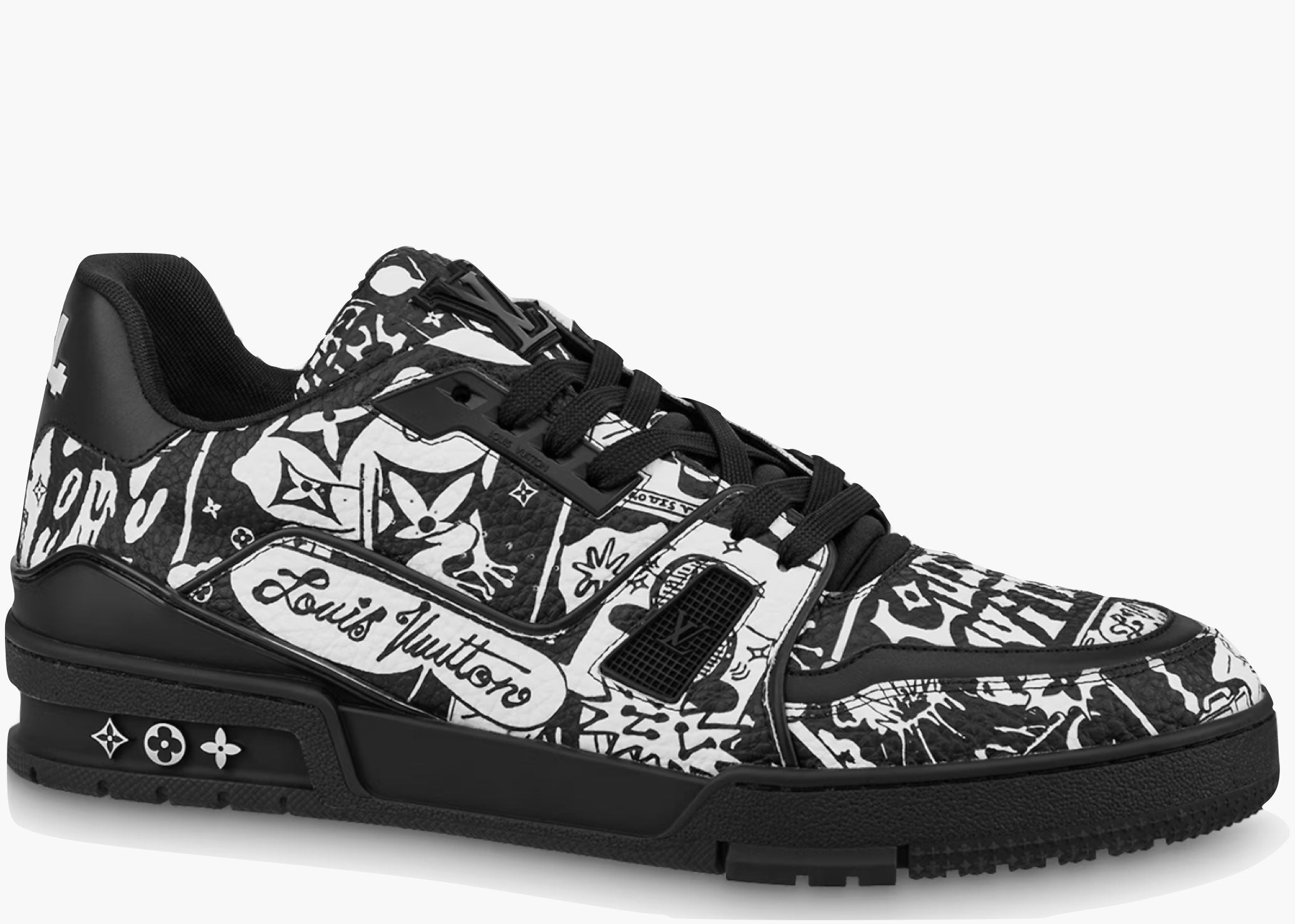 Louis Vuitton LV Trainer Comic Motifs Black White (SS23) 1AB9WZ Hype Clothinga Limited Edition