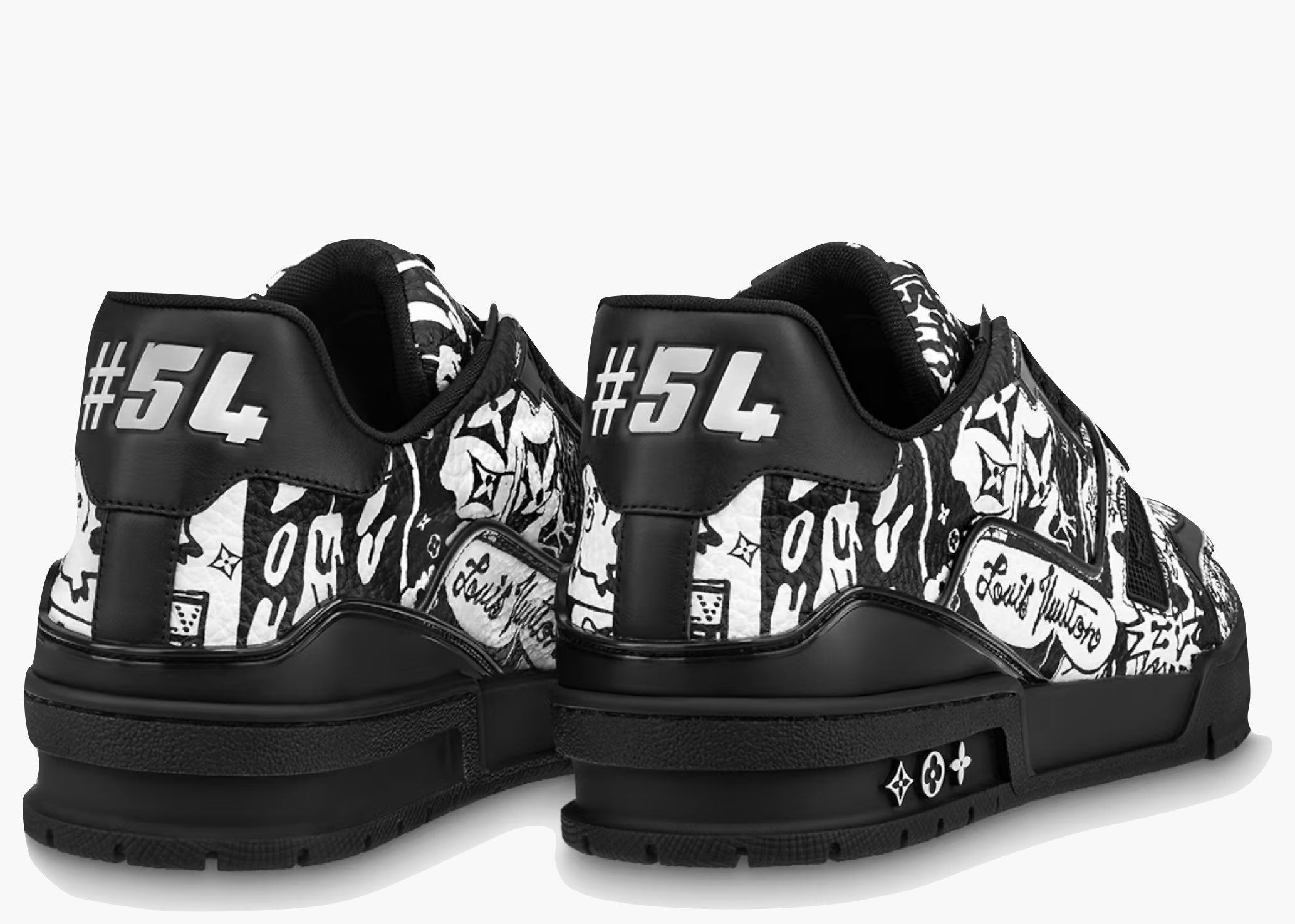 Louis Vuitton LV Trainer Comic Motifs Black White (SS23) 1AB9WZ Hype Clothinga Limited Edition