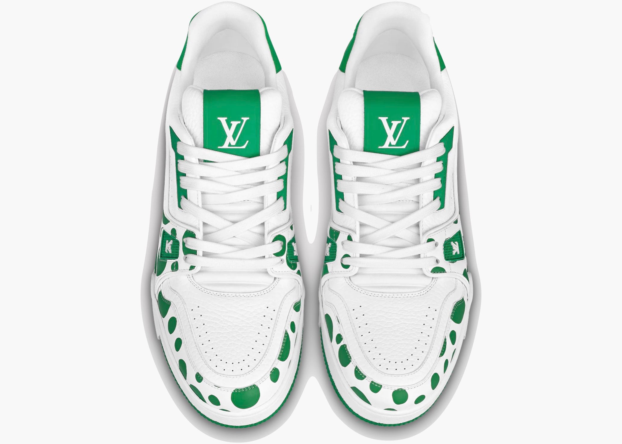 Louis Vuitton LV Trainer Yayoi Kusama Green White 1AB8KJ Hype Clothinga Limited Edition