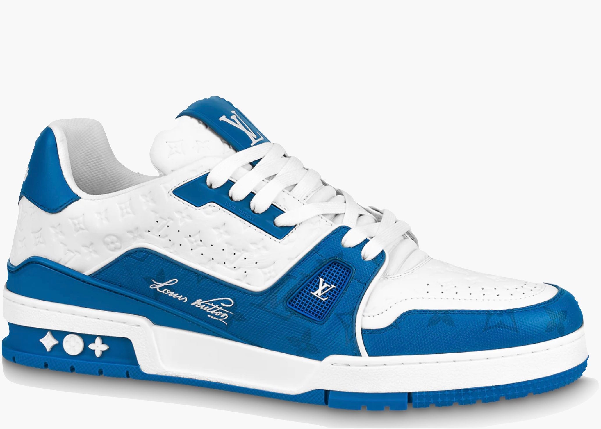 Louis Vuitton Trainer #54 Signature Blue White 1AANEZ Hype Clothinga Limited Edition