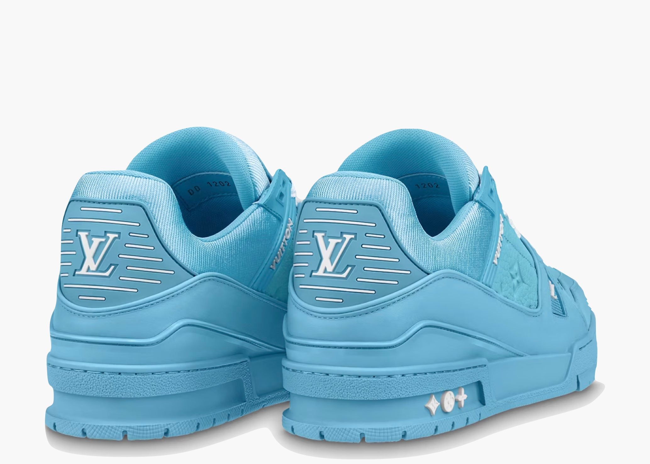 Louis Vuitton Trainer Blue Embossed Monogram 1AARFI Hype Clothinga Limited Edition