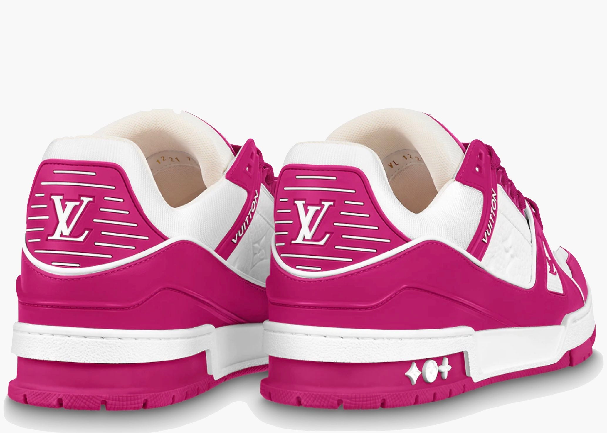 Louis Vuitton Trainer Low White Fuchsia 1AA6WJ Hype Clothinga Limited Edition