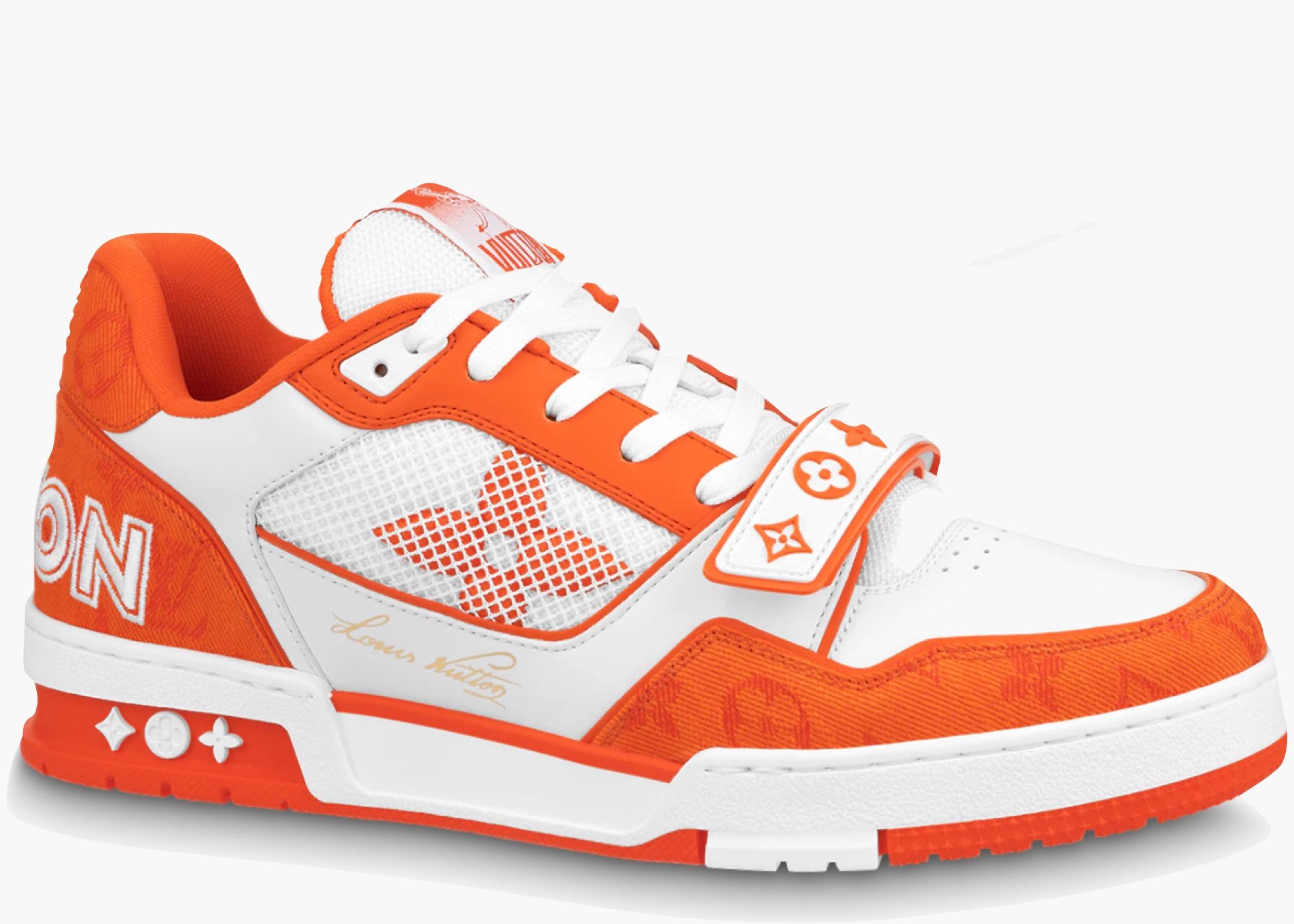 Louis Vuitton Trainer Monogram Denim Orange 1A9ZD6 Hype Clothinga Limited Edition