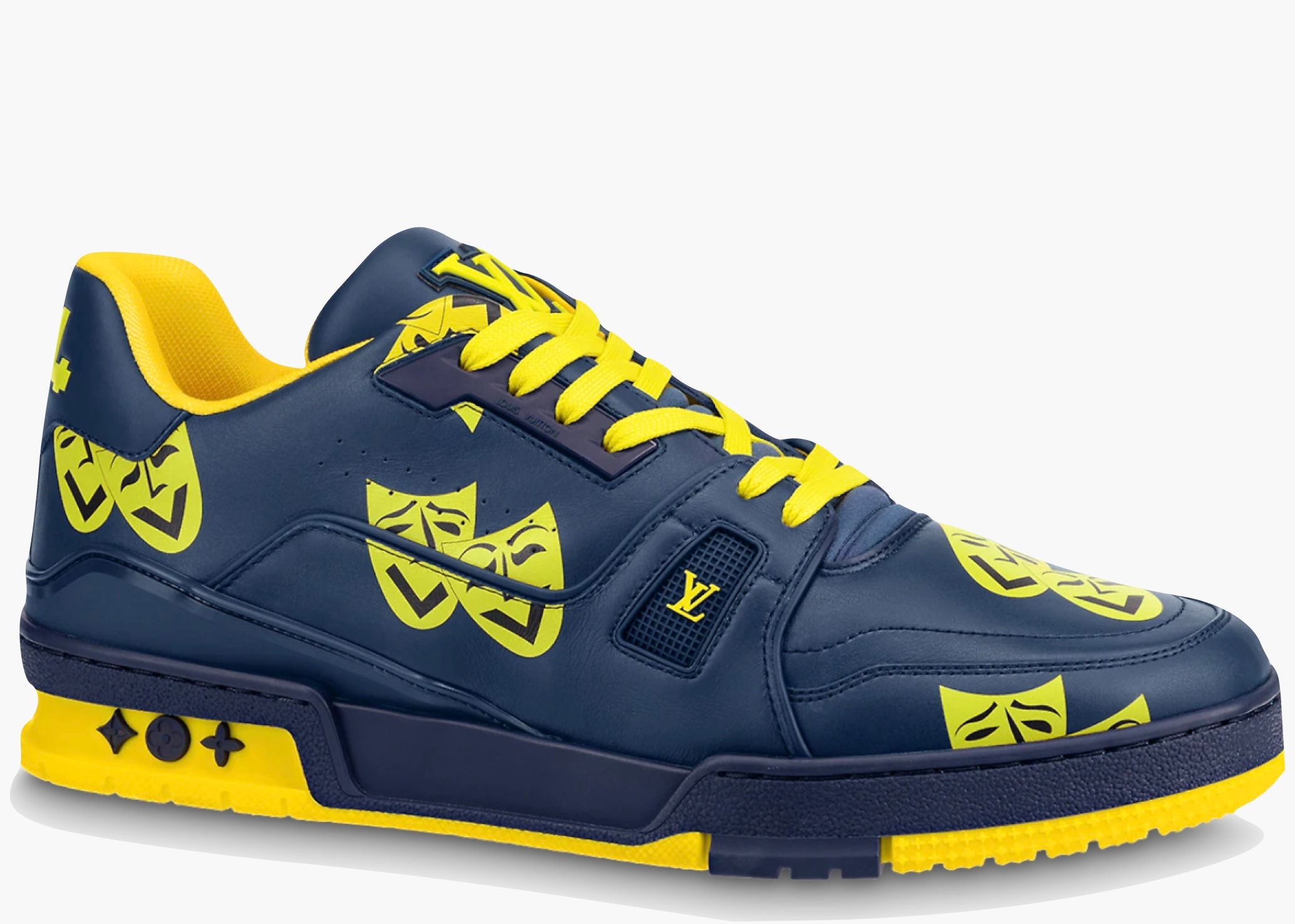 Louis Vuitton Trainer Navy Yellow