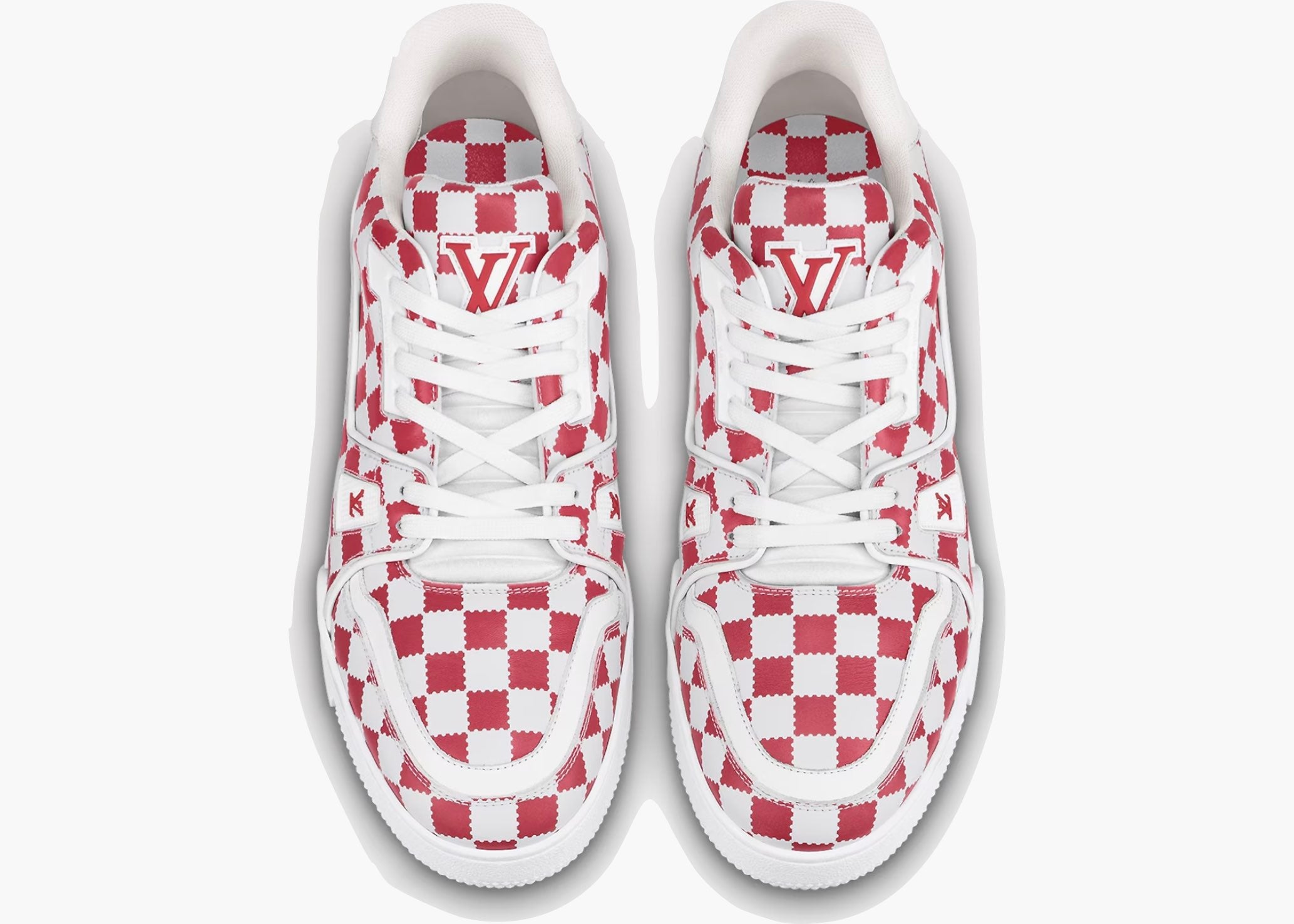Louis Vuitton Trainer Red White Damier 1A9J87 Hype Clothinga Limited Edition