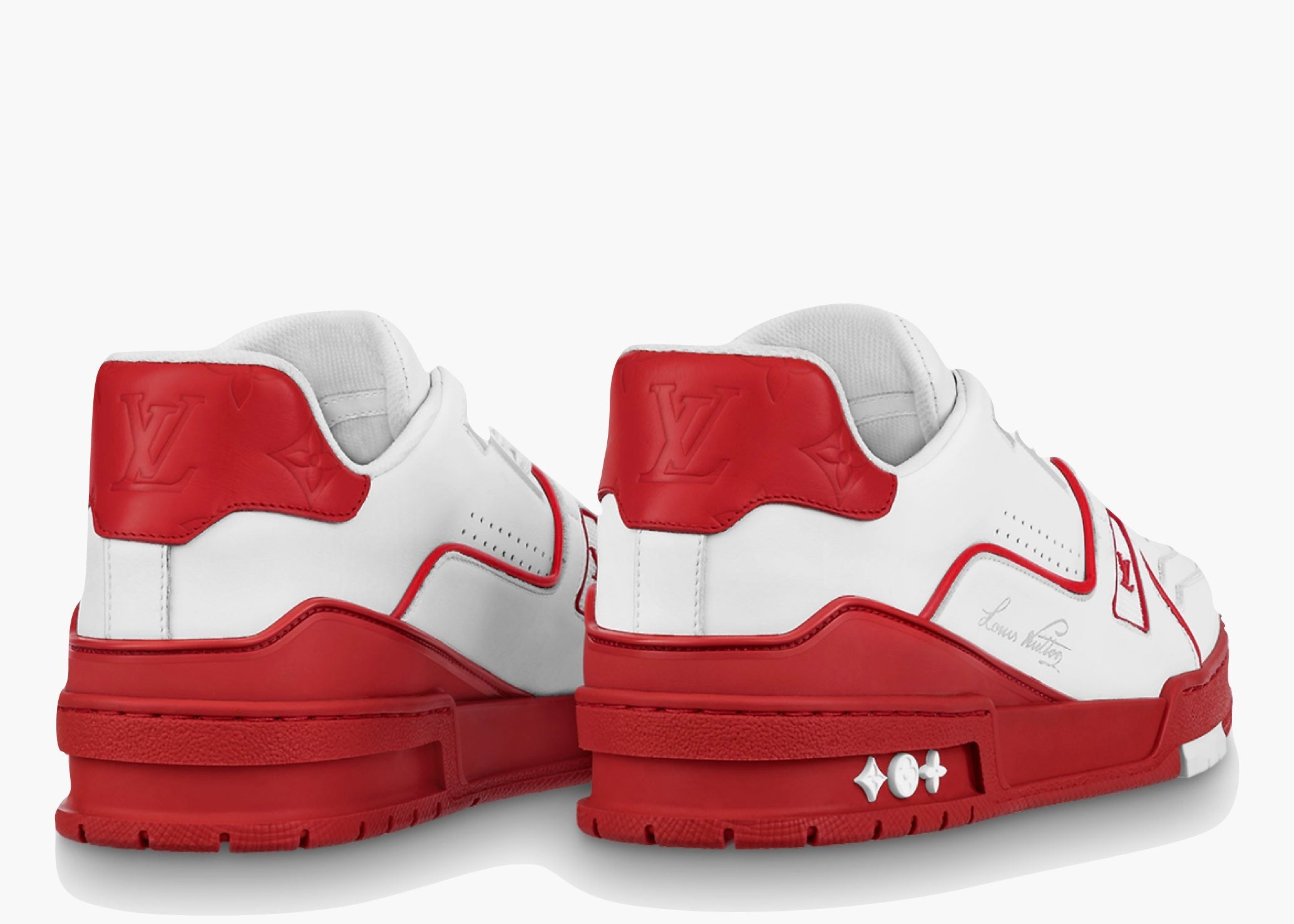 Louis Vuitton Trainer White Red Signature 1A8SKD Hype Clothinga Limited Edition