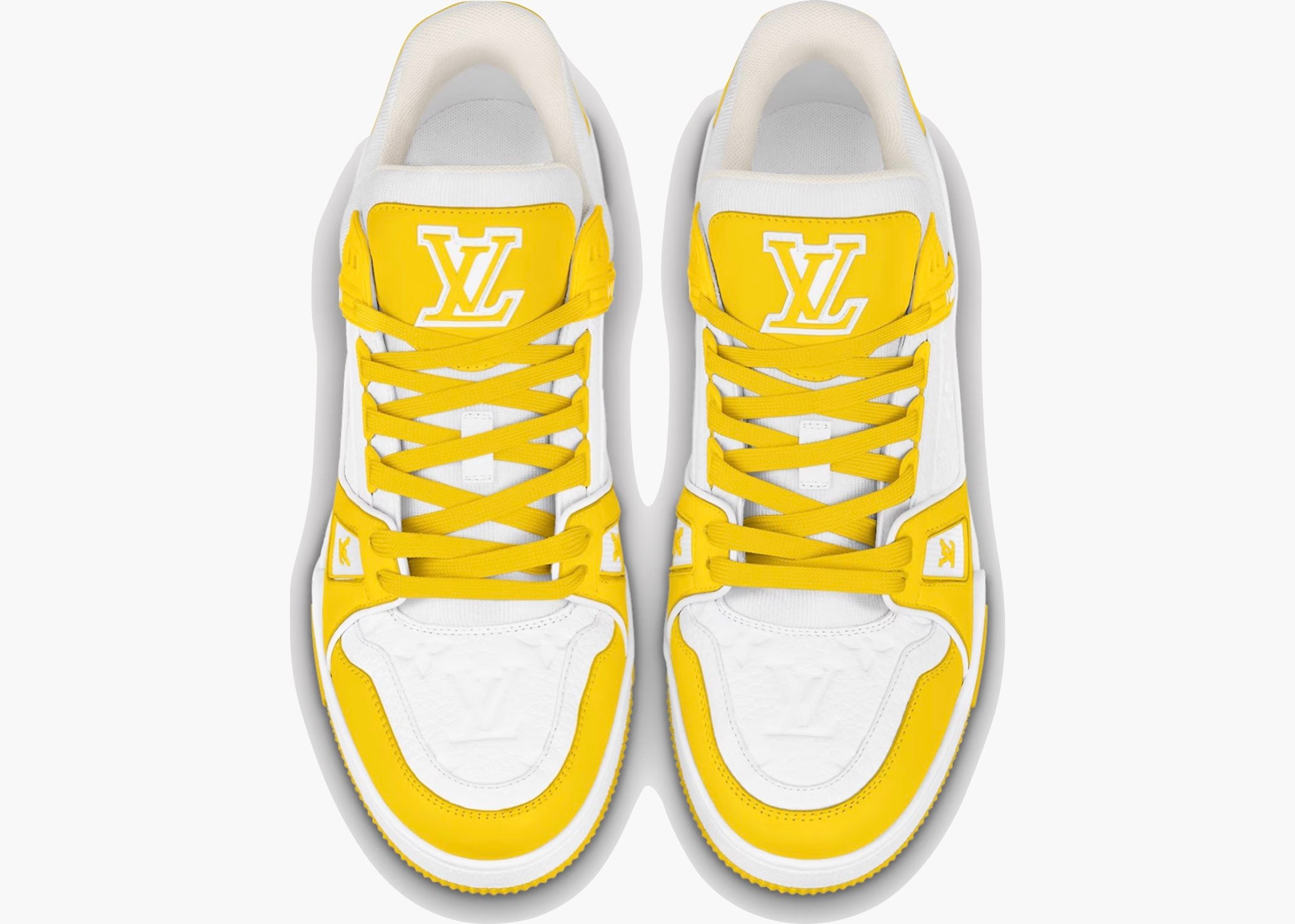 Louis Vuitton Trainer Yellow White Monogram 1AA6XL Hype Clothinga Limited Edition