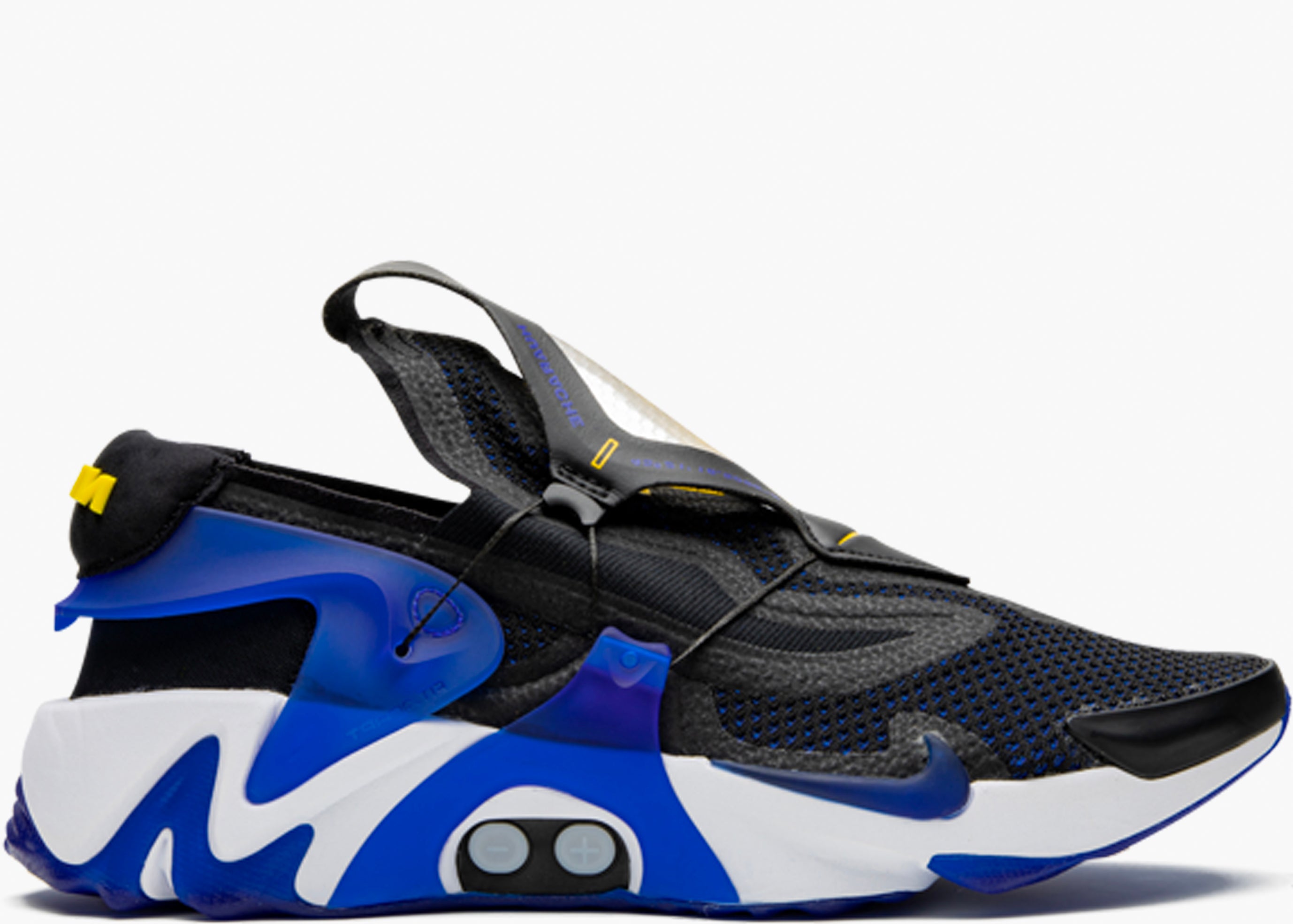 NIKE ADAPT HUARACHE BLACK RACER BLUE BV6397-002 HYPE CLOTHINGA LIMITED EDITION