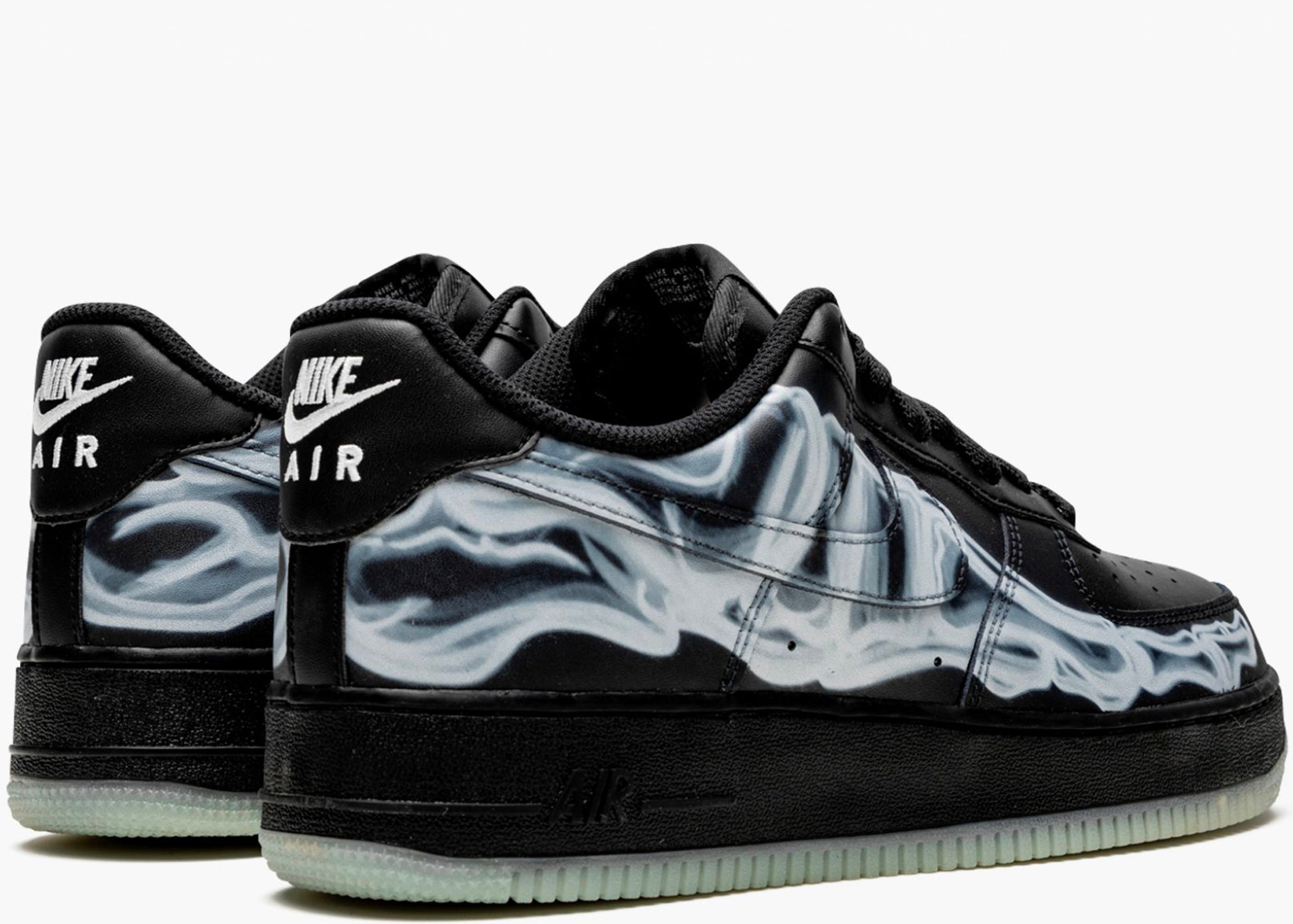 NIKE AIR FORCE 1 LOW SKELETON BLACK BQ7541-001 HYPE CLOTHINGA LIMITED EDITION