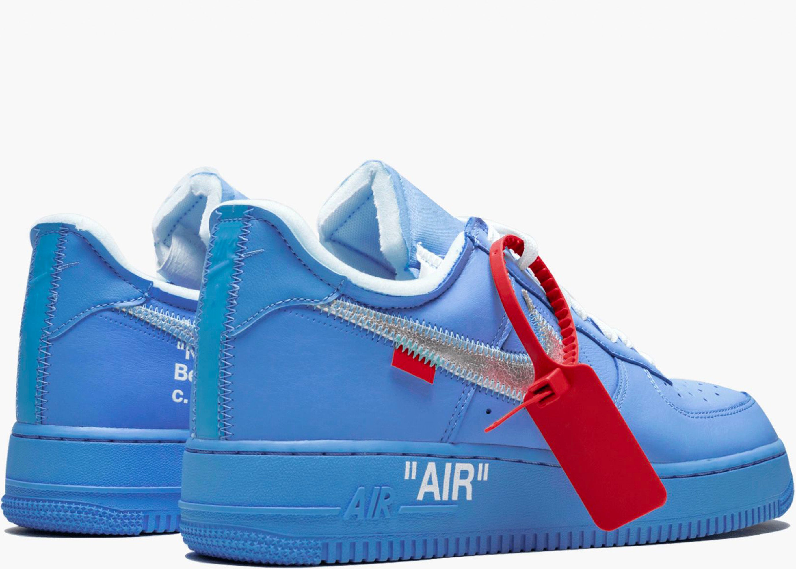 NIKE AIR FORCE 1 LOW X OFF-WHITE UNIVERSITY BLUE MCA CI1173-400 HYPE CLOTHINGA LIMITED EDITION