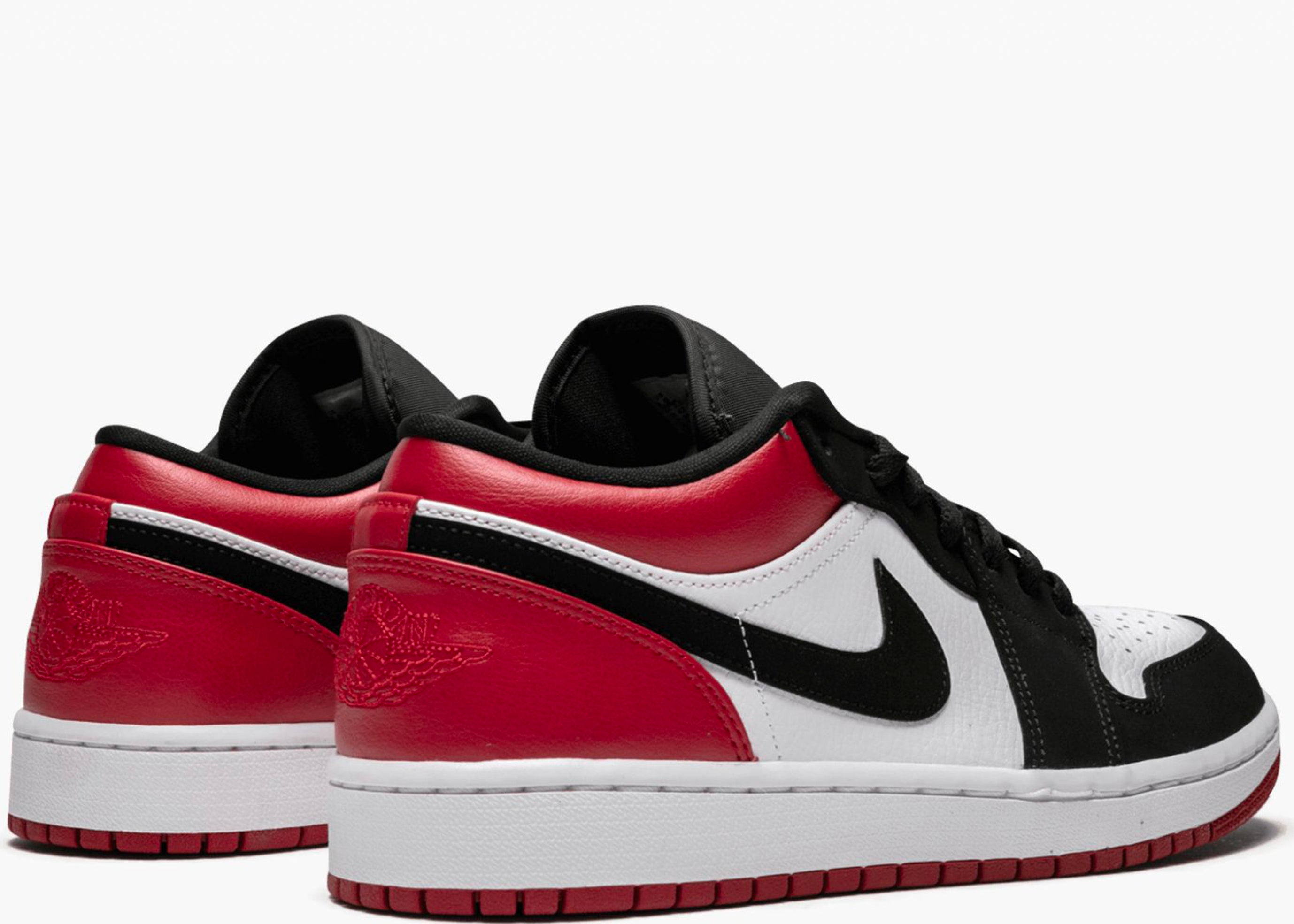 NIKE AIR JORDAN 1 LOW BLACK TOE 553558-116 HYPE CLOTHINGA LIMITED EDITION