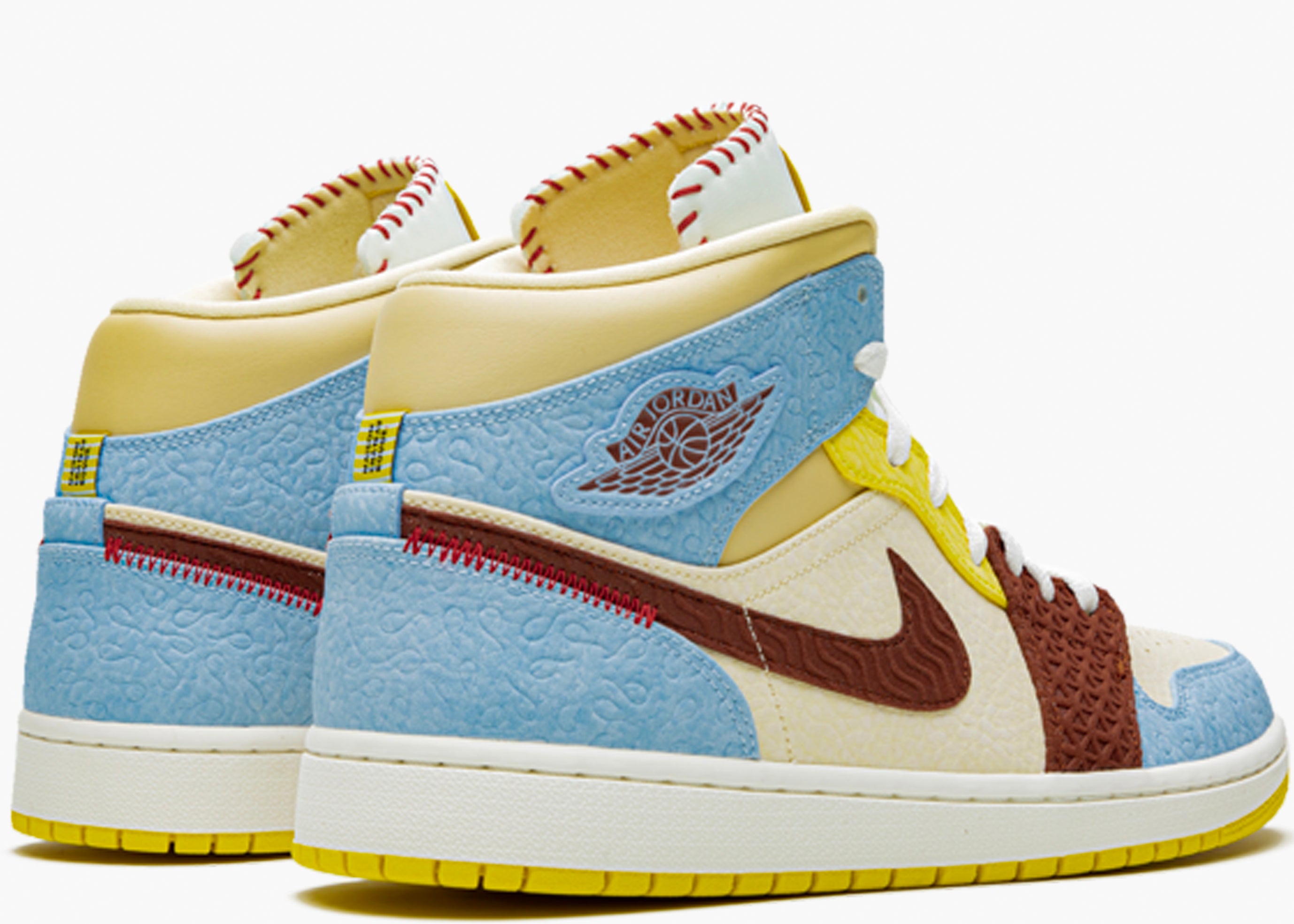 NIKE AIR JORDAN 1 MID MAISON CHATEAU DE ROUGE CU2803-200 HYPE CLOTHINGA LIMITED EDITION